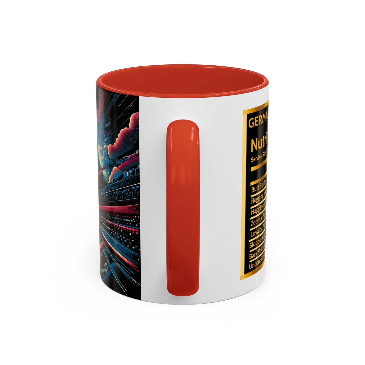 Futurism and gothic German Shepherd Coffee Mug