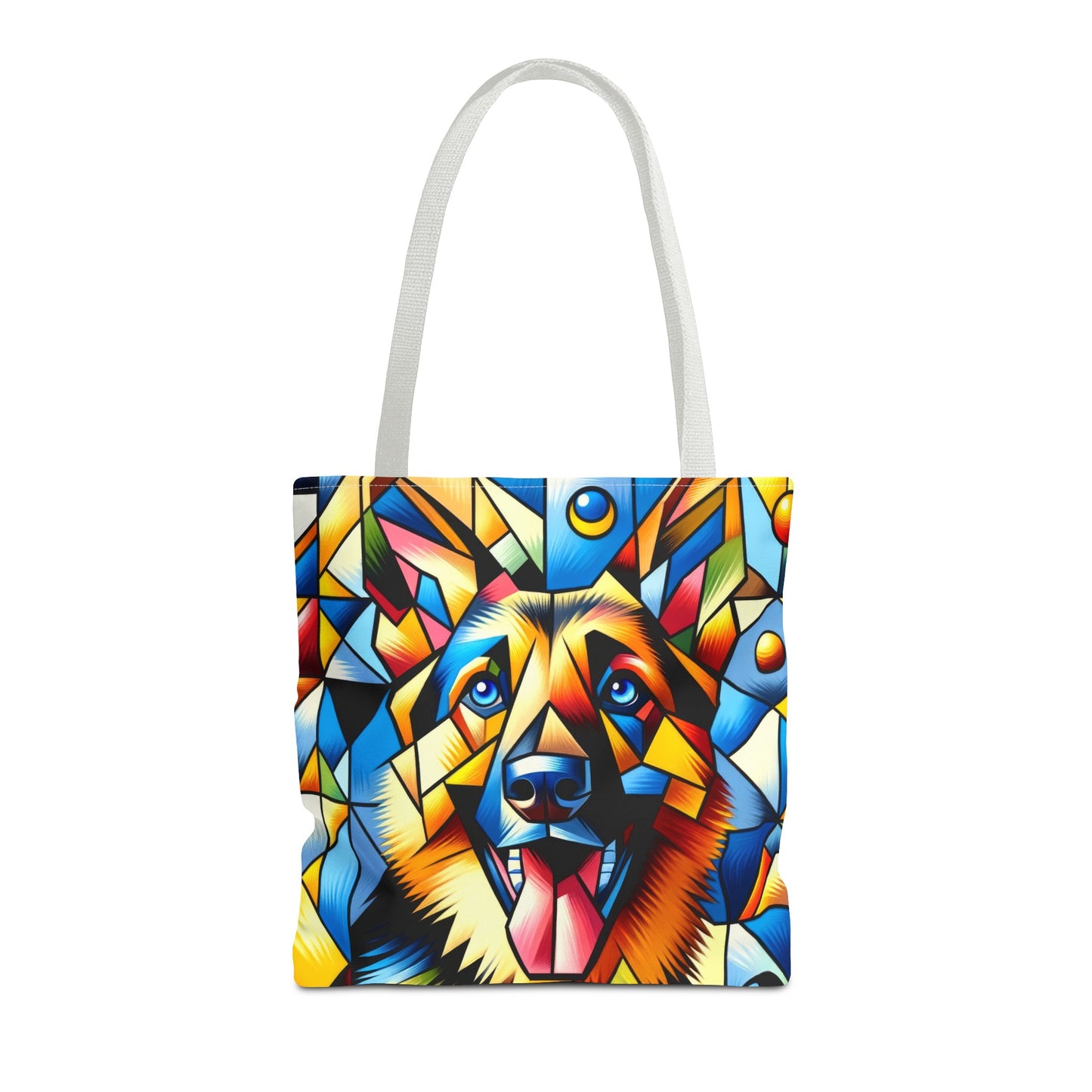 German Shepherd in Cubism Tote Bag