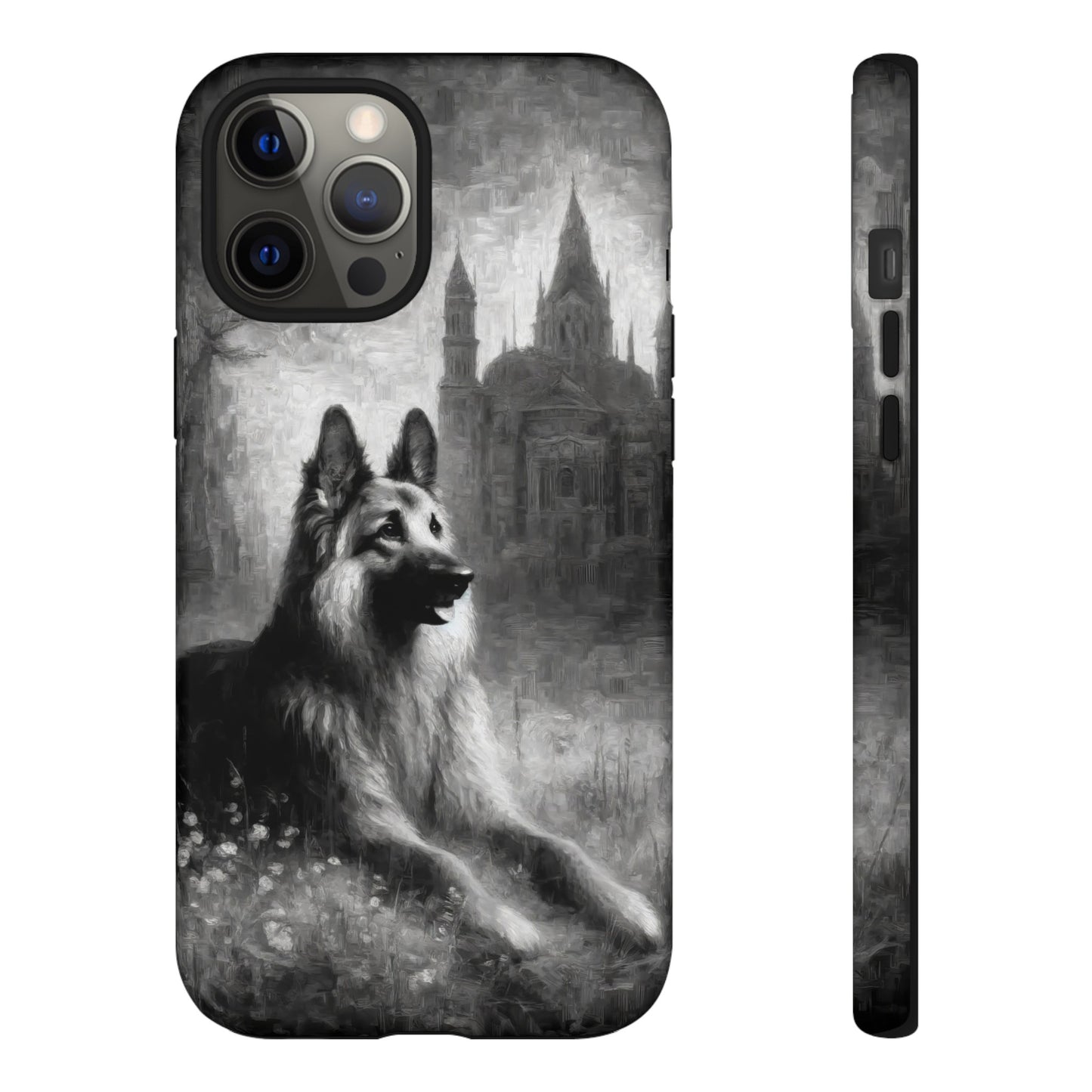 Neo-impressionism German Shepherd Phone Case