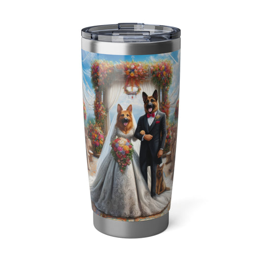 German Shepherds getting Married  20oz Tumbler
