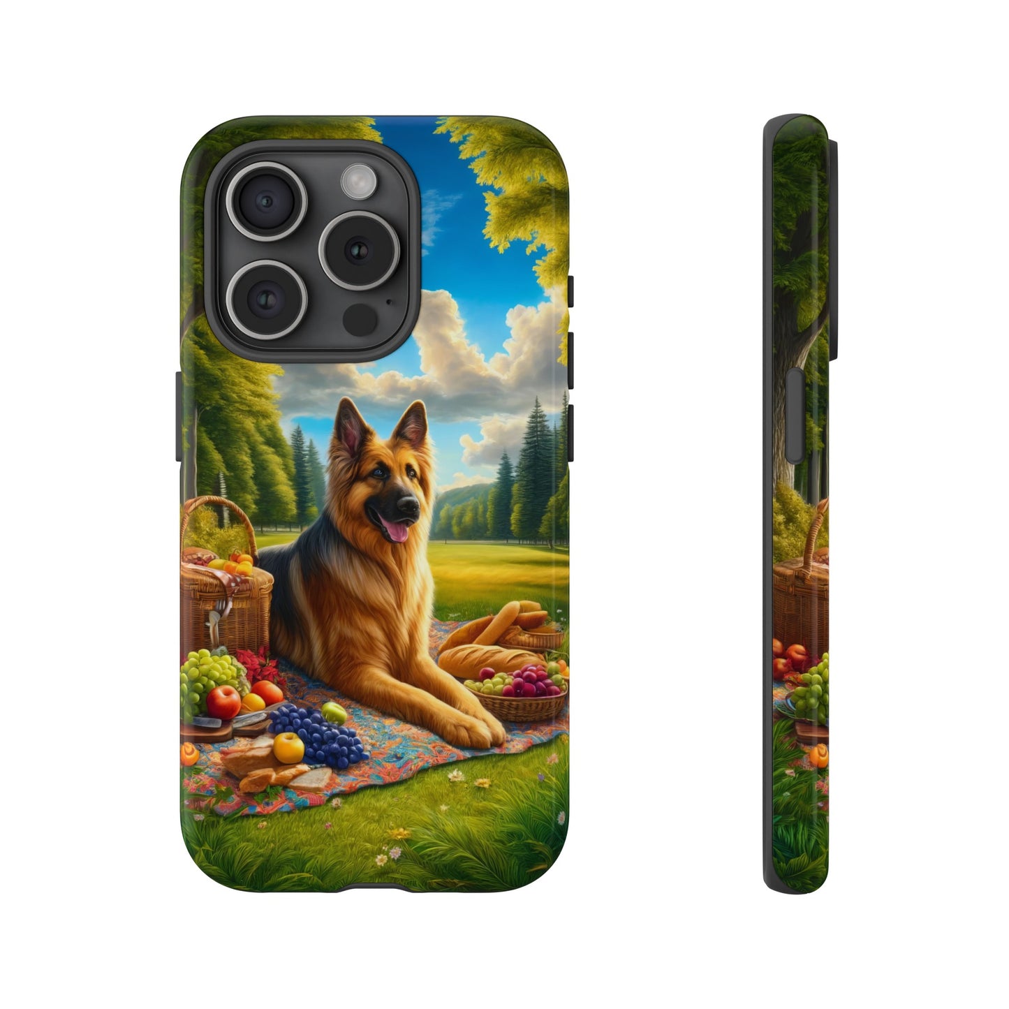 German Shepherd Giving a Speech Phone Case