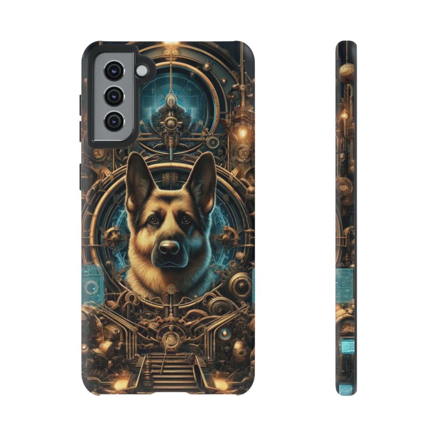 Steampunk Fantasy V2 German Shepherd Phone Case