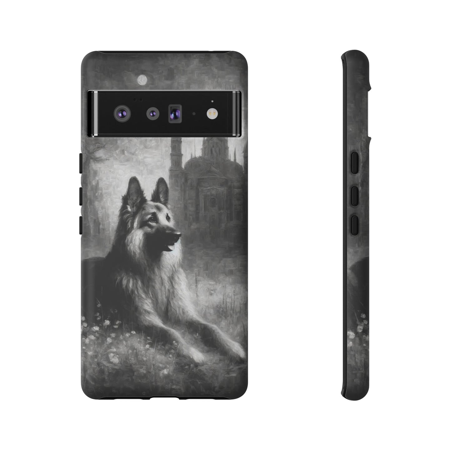 Neo-impressionism German Shepherd Phone Case