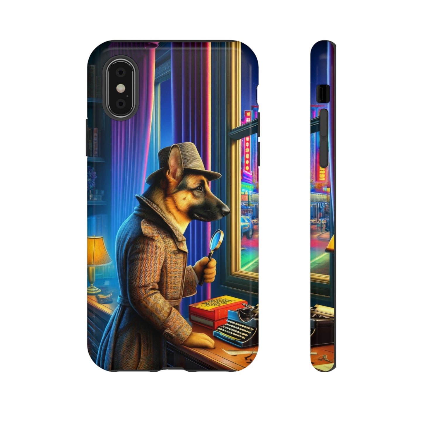 German Shepherd Detective Phone Case