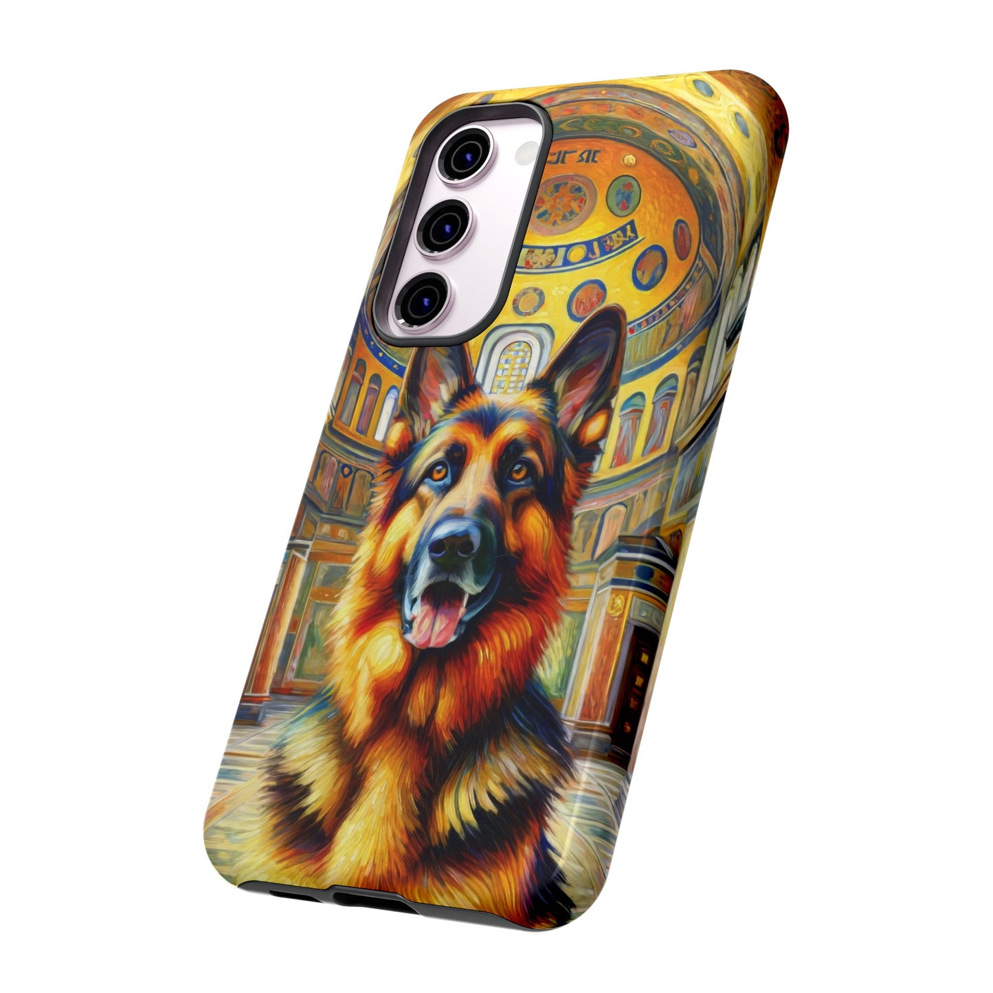 Neo-impressionist German Shepherd Phone Case