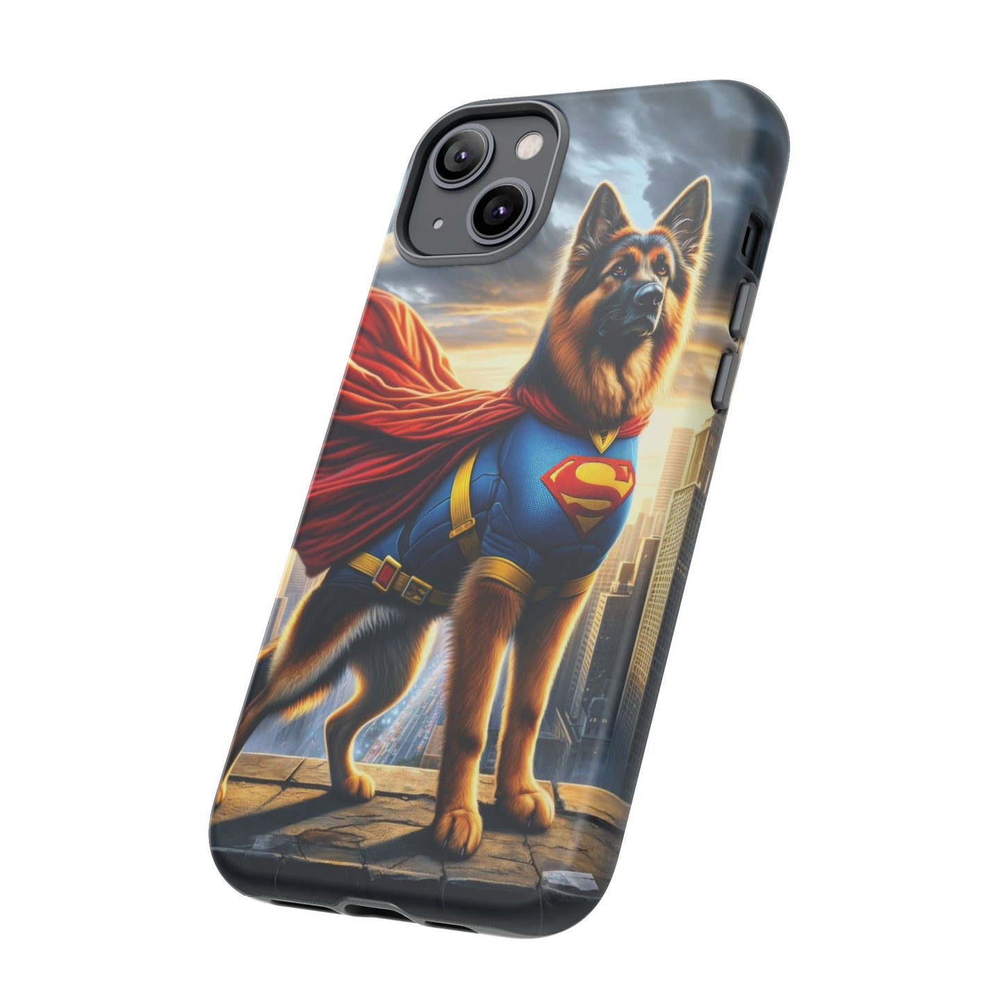 German Shepherd Superhero Phone Case