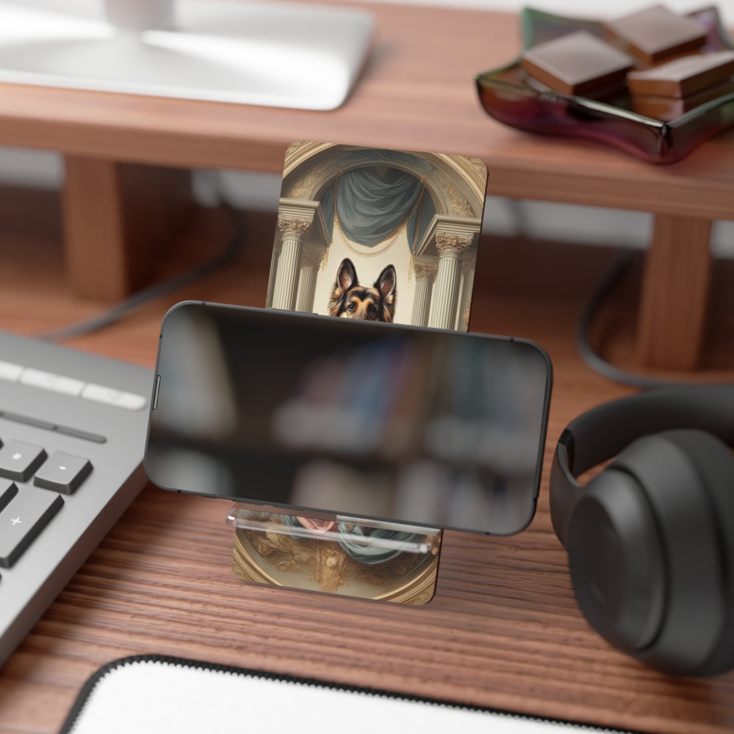 Neo-classical German Shepherd Smartphone Stand