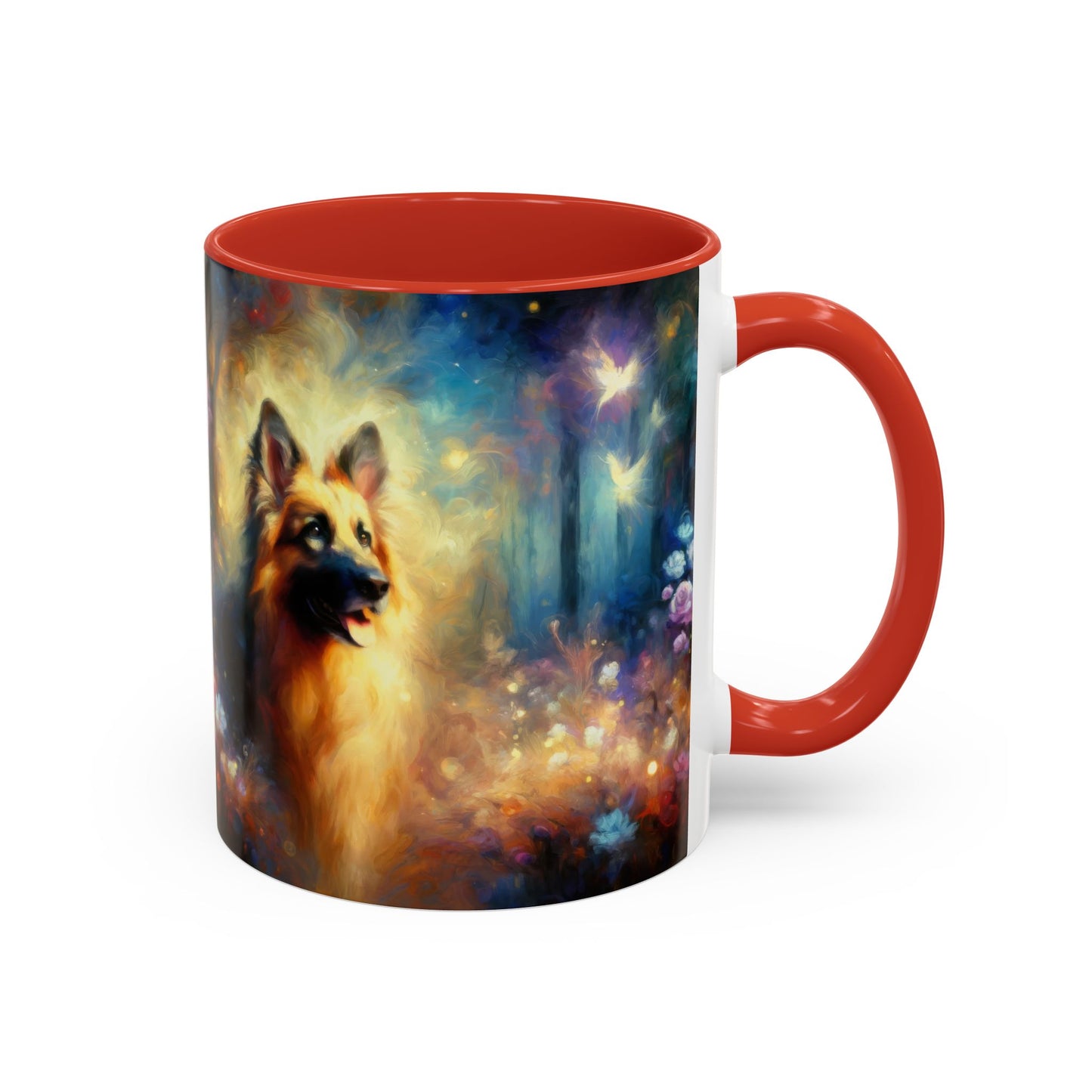 Fairy tale and impressionism German Shepherd Coffee Mug