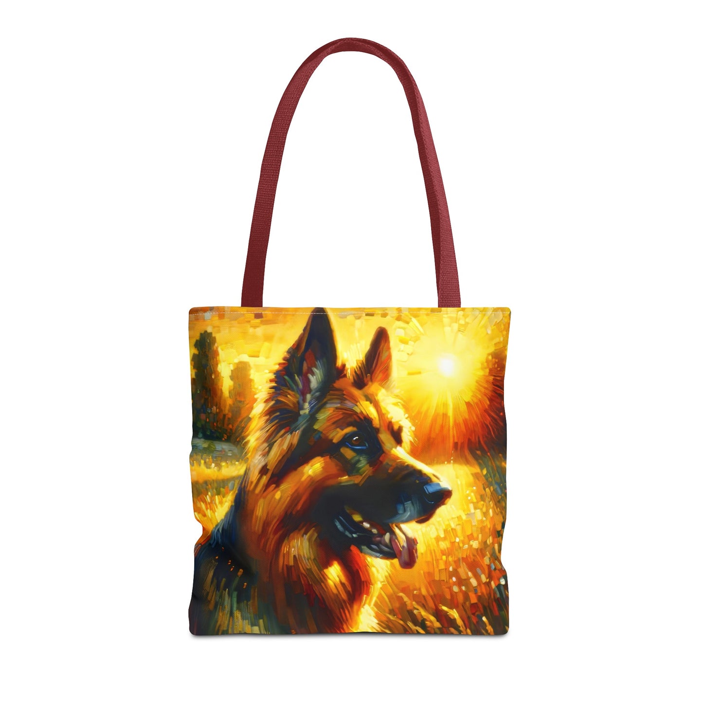 Golden hour and neo-impressionism German Shepherd Tote Bag