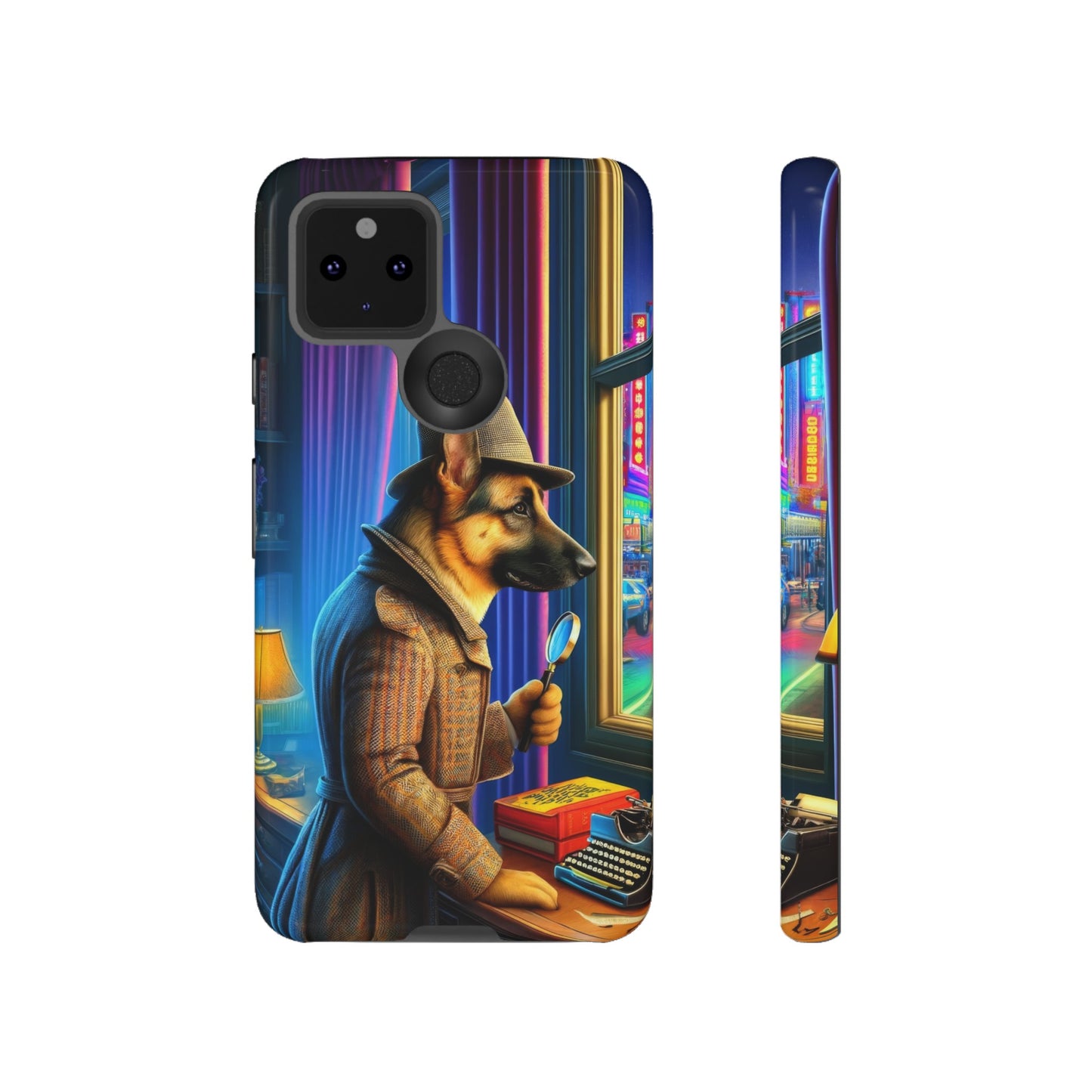 German Shepherd Detective Phone Case