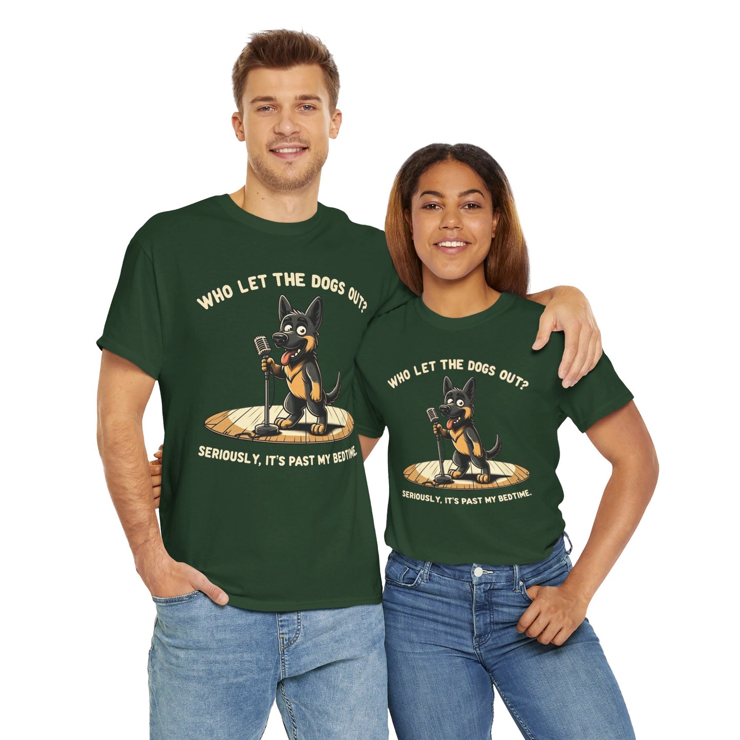 Who let the Dogs out? T-Shirt (13 colors) (German Shepherd)