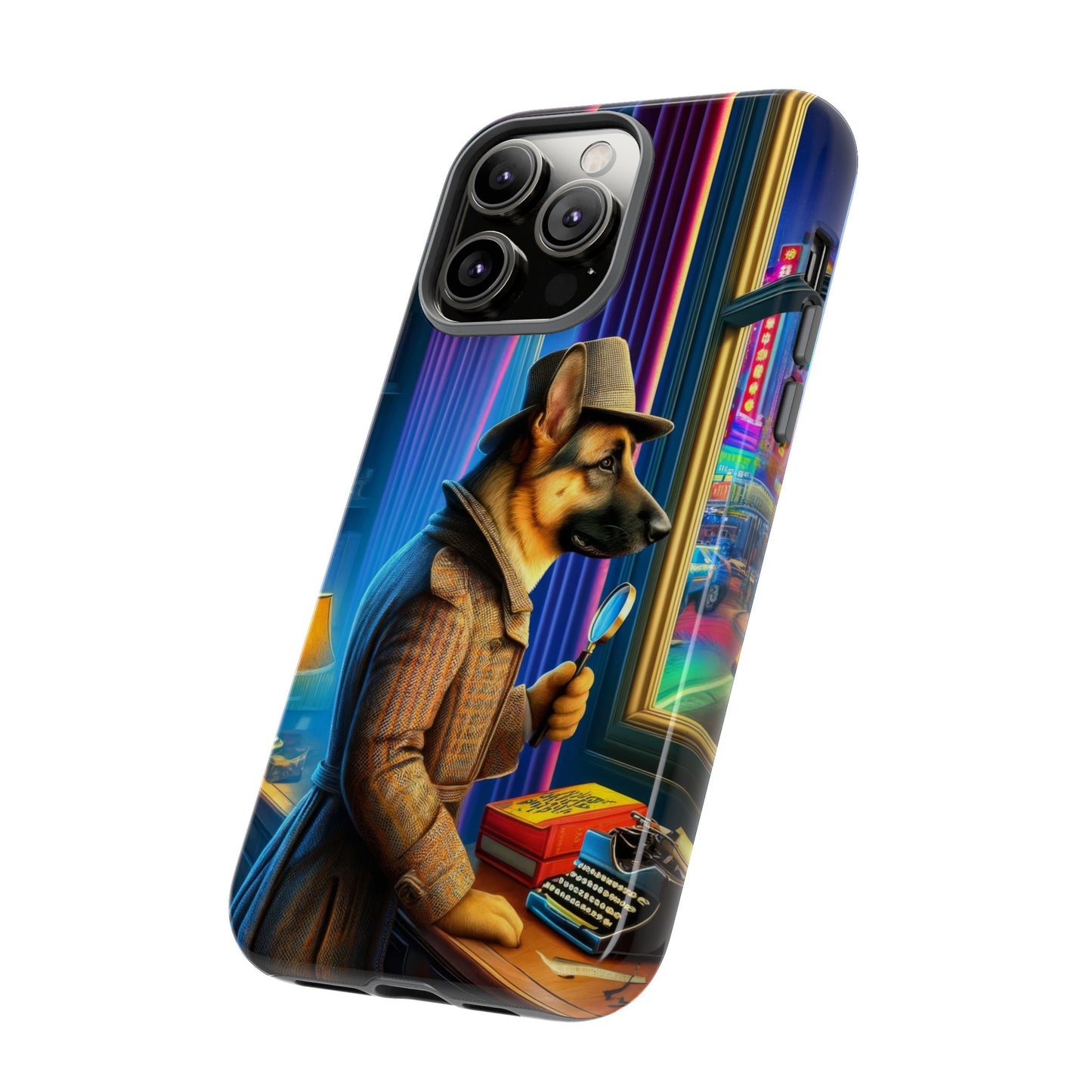 German Shepherd Detective Phone Case