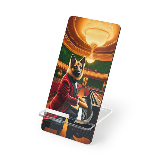 German Shepherd Playing the Piano Smartphone Stand