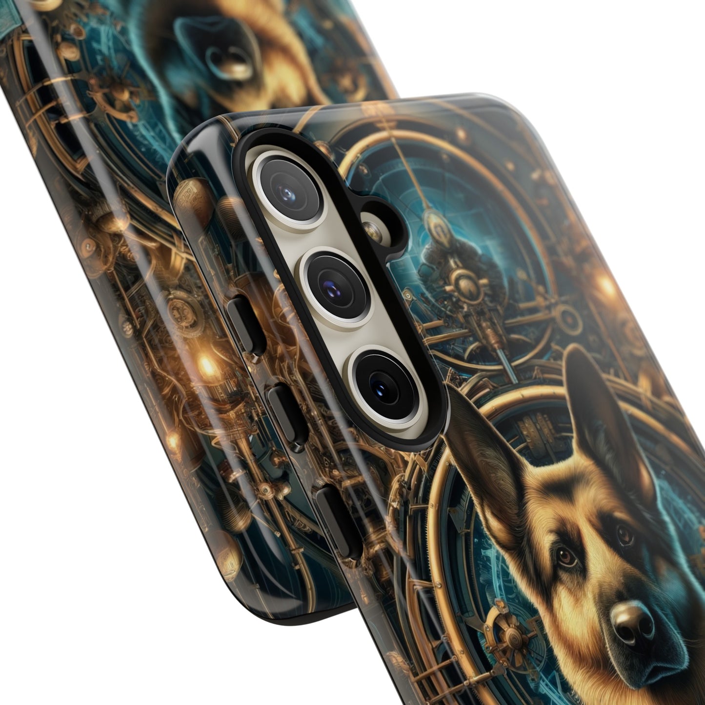 Steampunk Fantasy V2 German Shepherd Phone Case