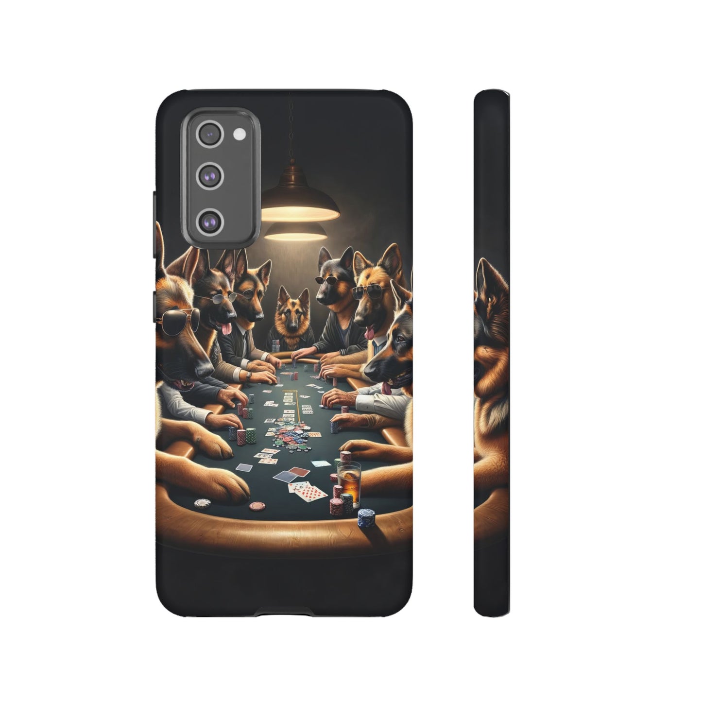 German Shepherds Playing Poker Tough Phone Case