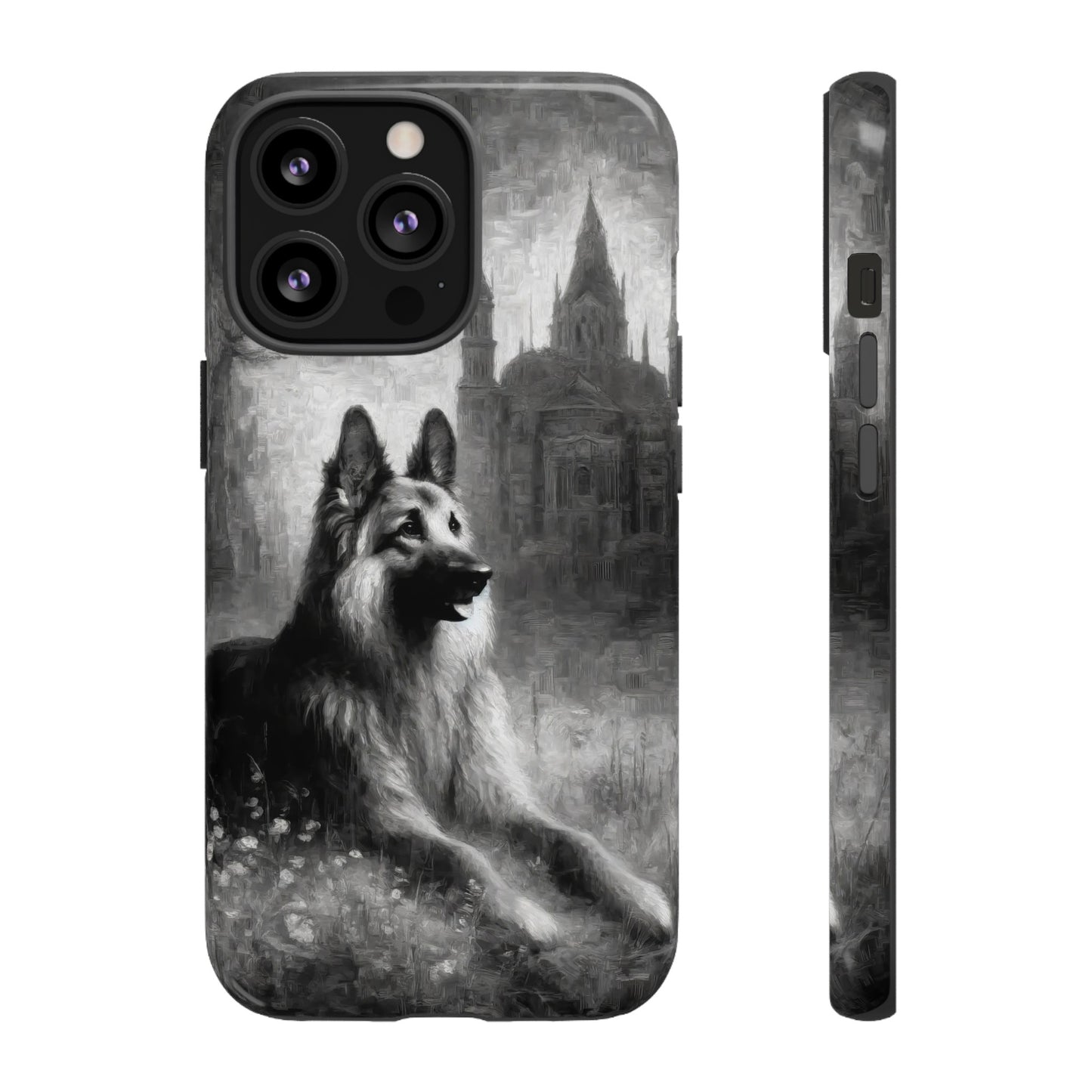 Neo-impressionism German Shepherd Phone Case