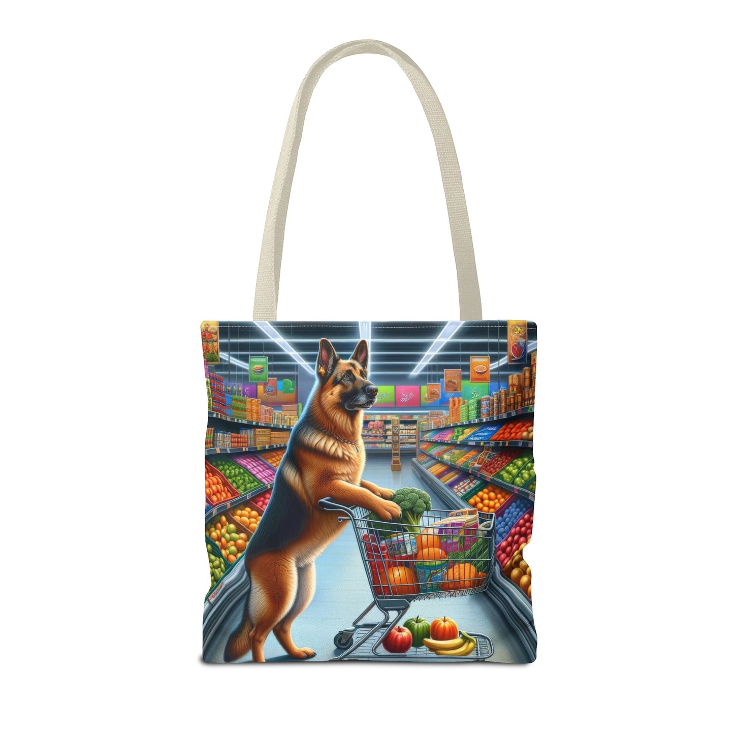 German Shepherd Shopping Tote Bag