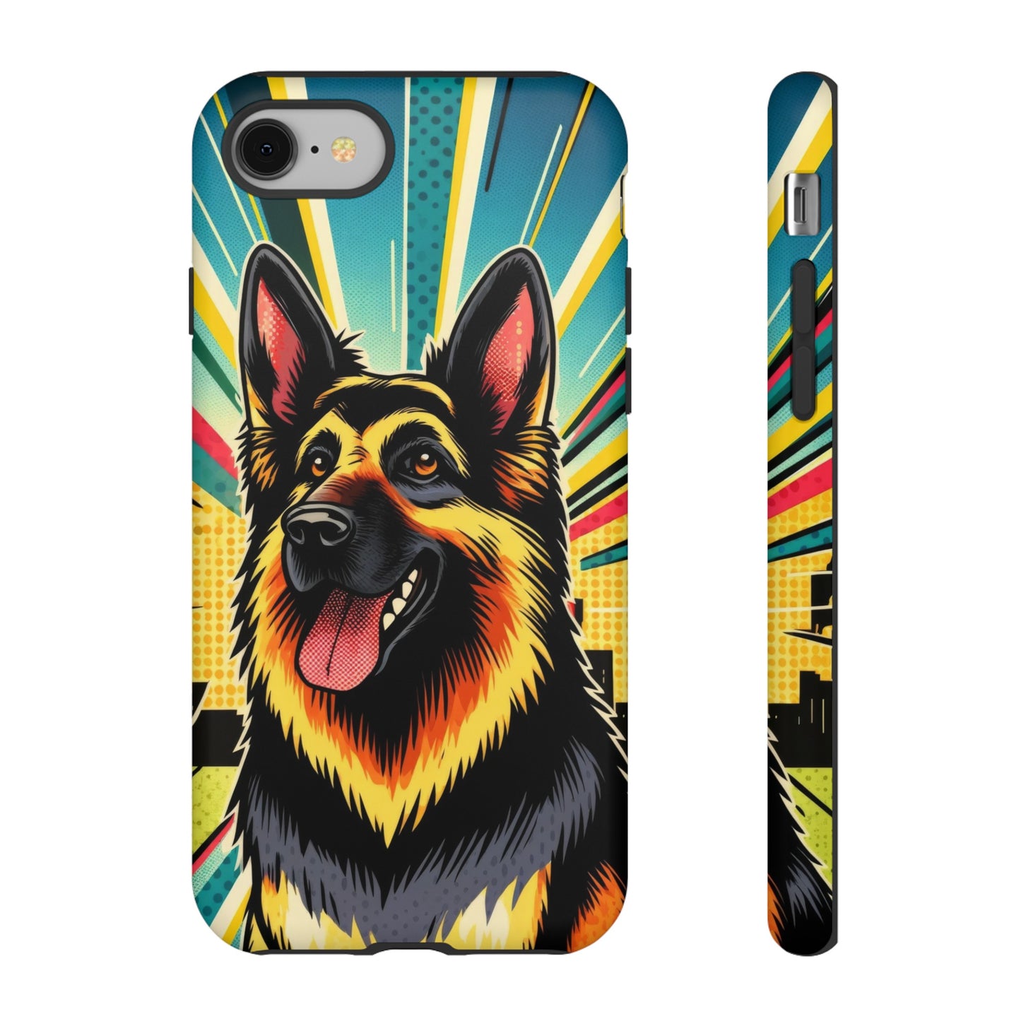 Comic style German Shepherd Phone Case