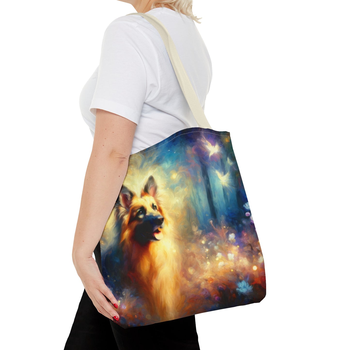 Fairy tale and impressionism German Shepherd Tote Bag