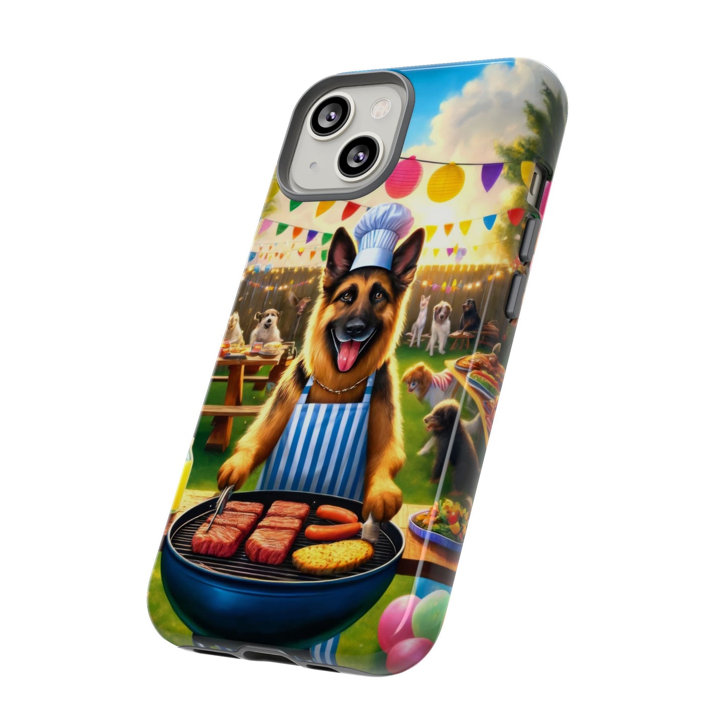 German Shepherd Barbecue Party Phone Case