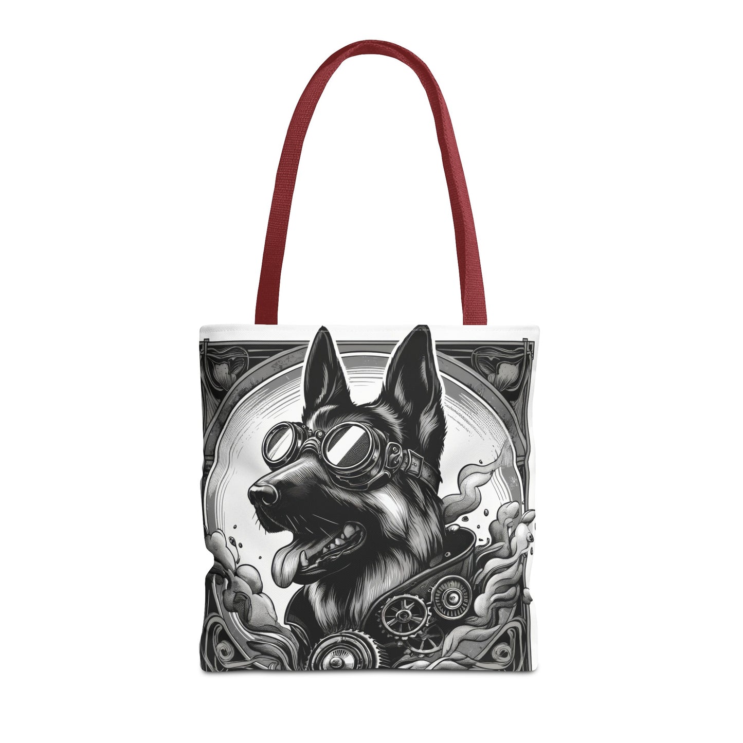 Steampunk German Shepherd Tote Bag