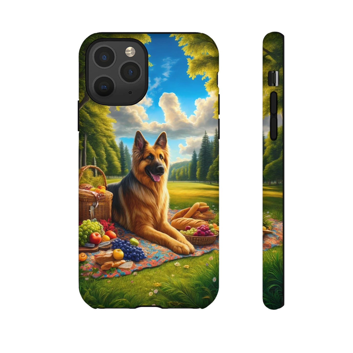 German Shepherd Giving a Speech Phone Case