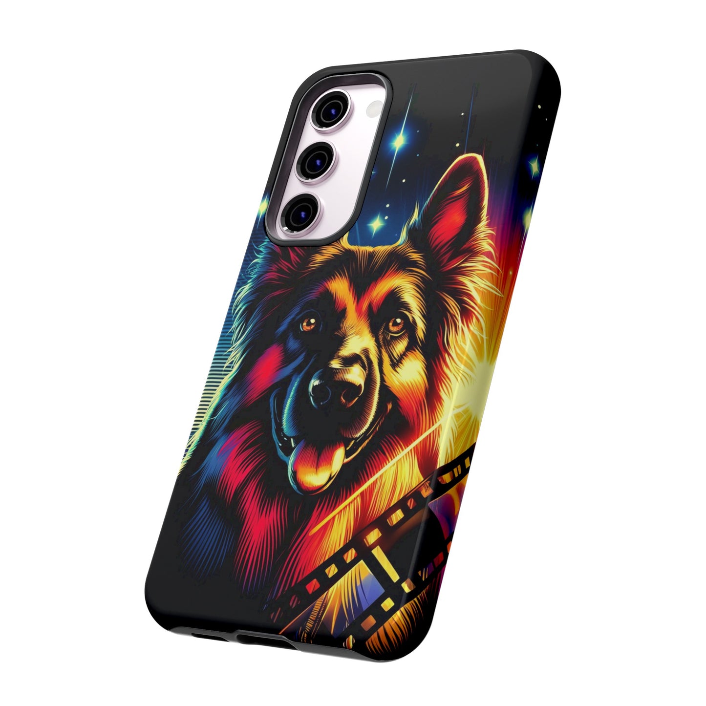 Comic book style German Shepherd Phone Case