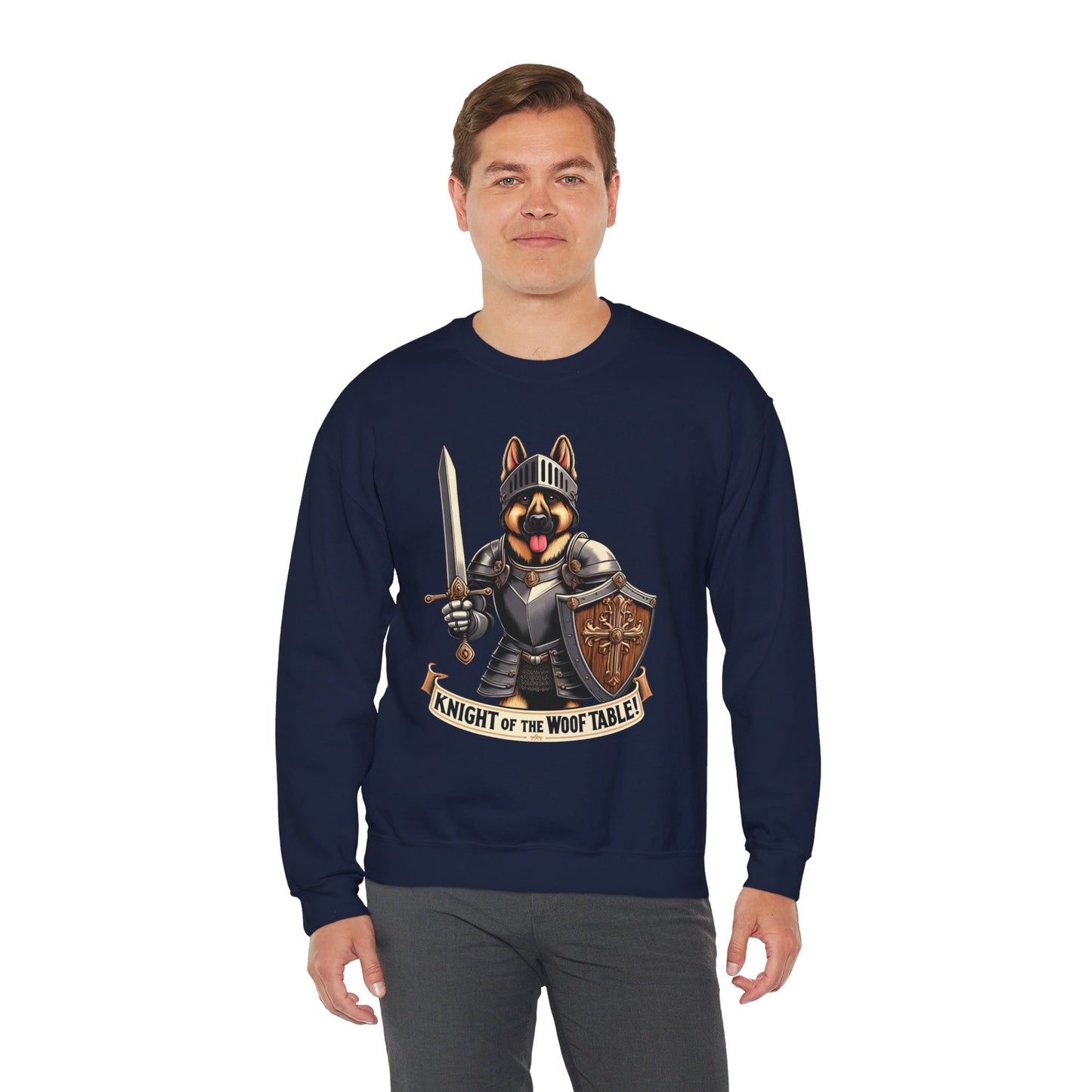 Knight of the Wolf Table Sweatshirt (10 colors) (German Shepherd)