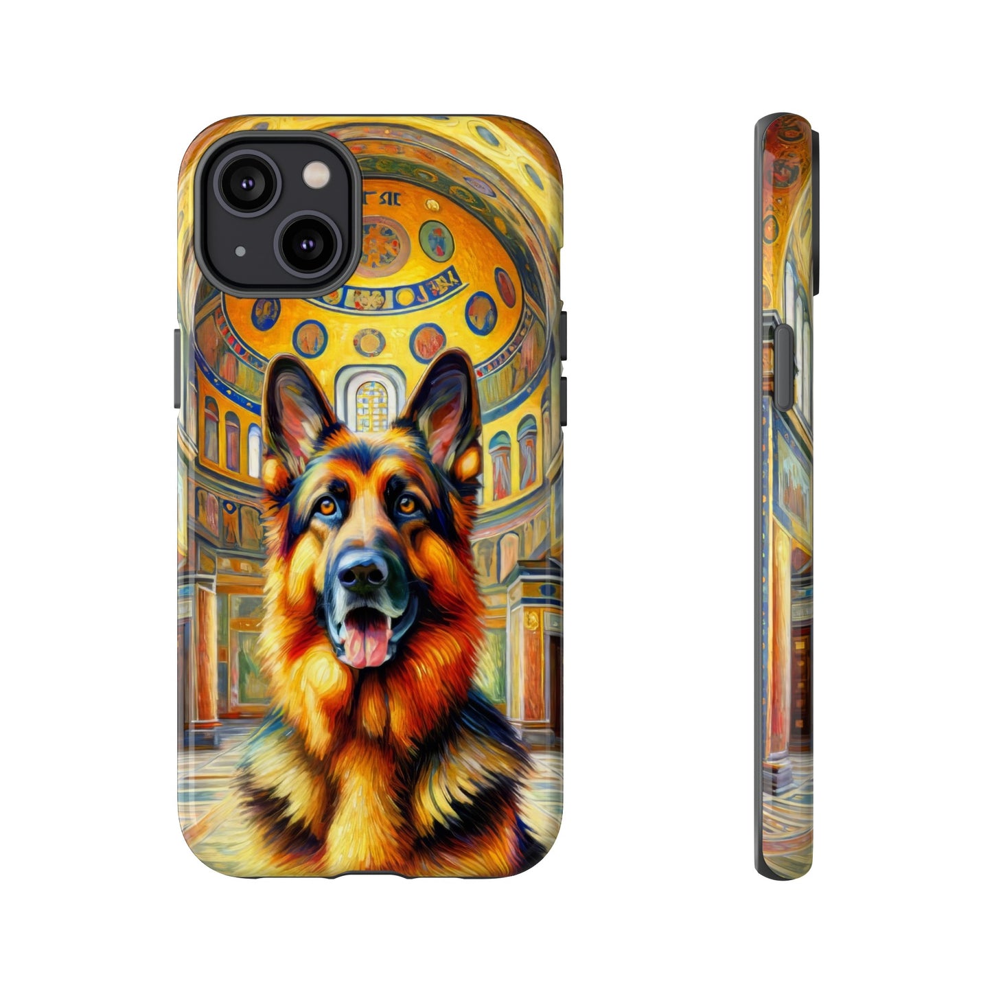 Neo-impressionist German Shepherd Phone Case