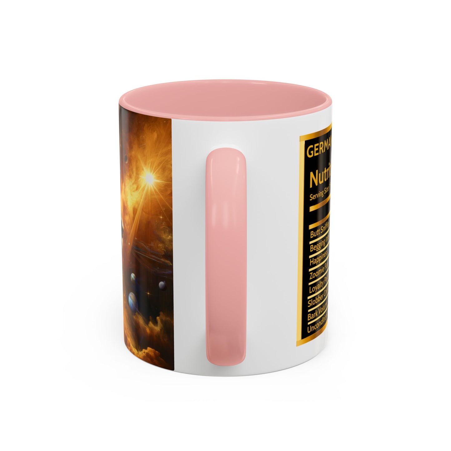 Sci-fi and stars-themed German Shepherd Coffee Mug