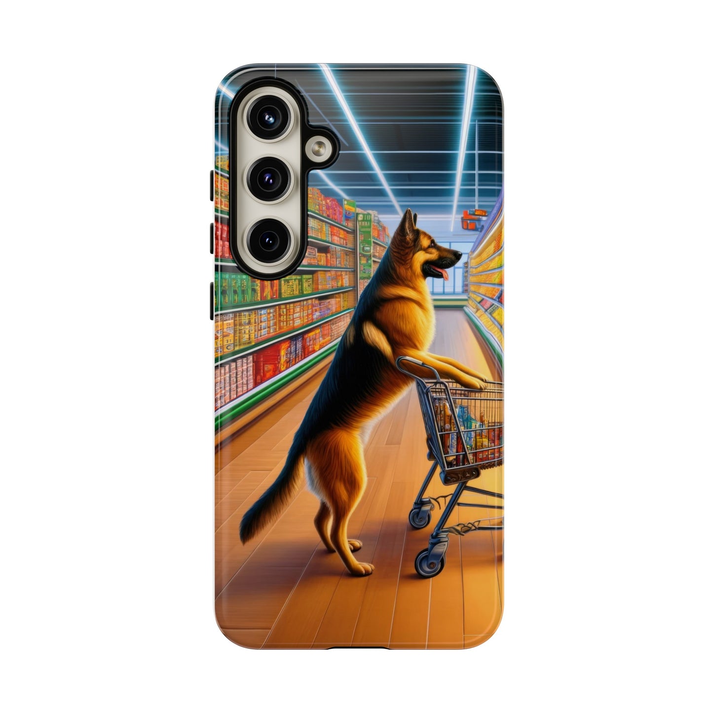 German Shepherd Shopping Phone Case