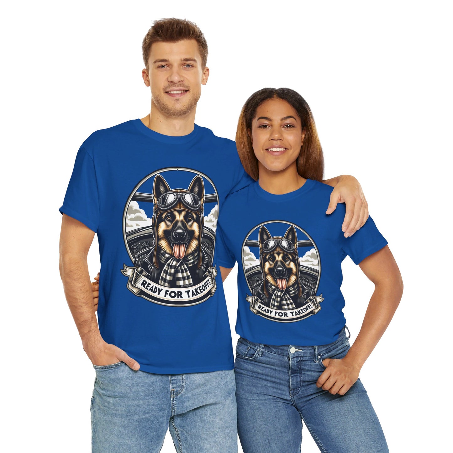 Ready for Takeoff! T-Shirt (13 colors) (German Shepherd)