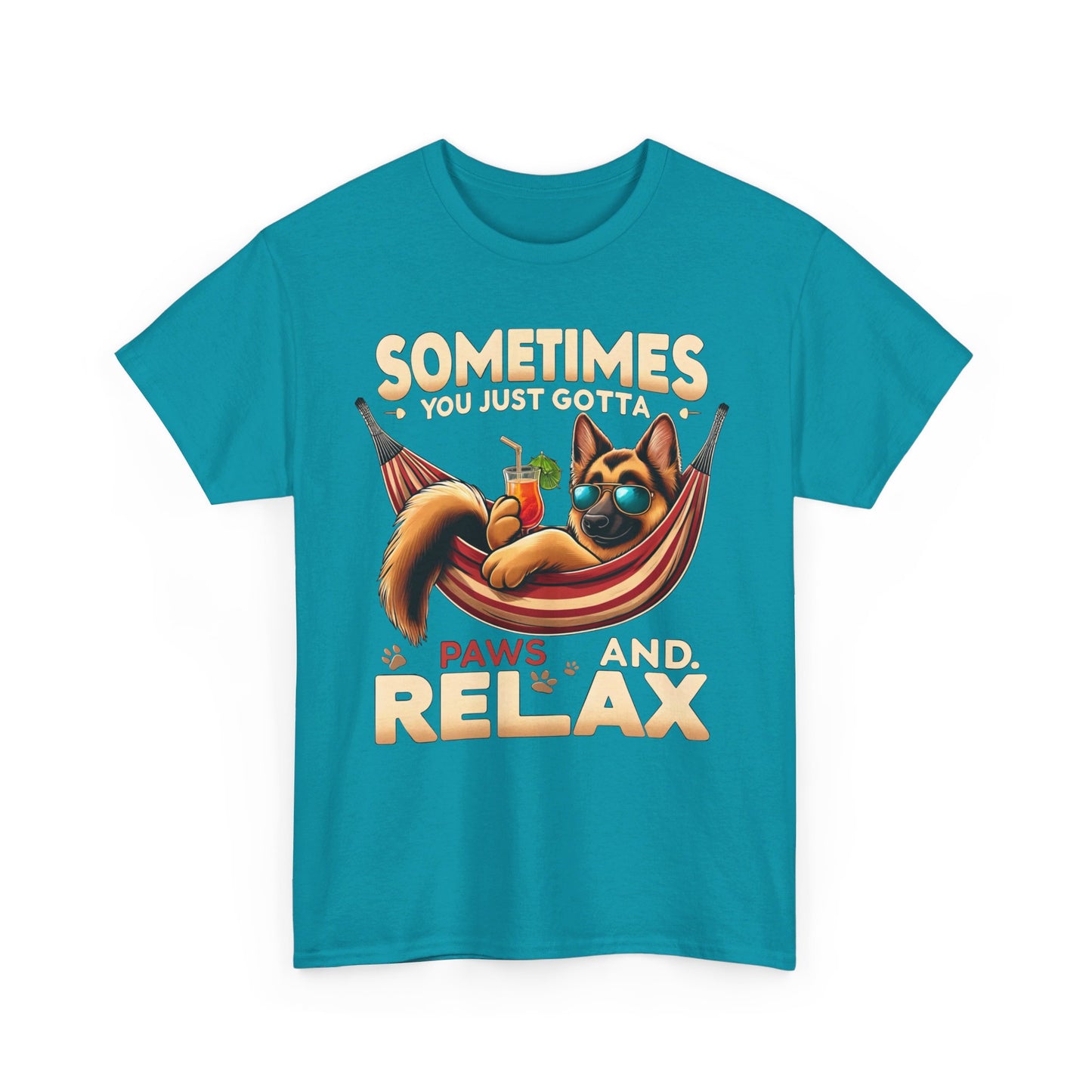 Sometimes You Just Paws and Relax T-Shirt (13 colors) (German Shepherd)