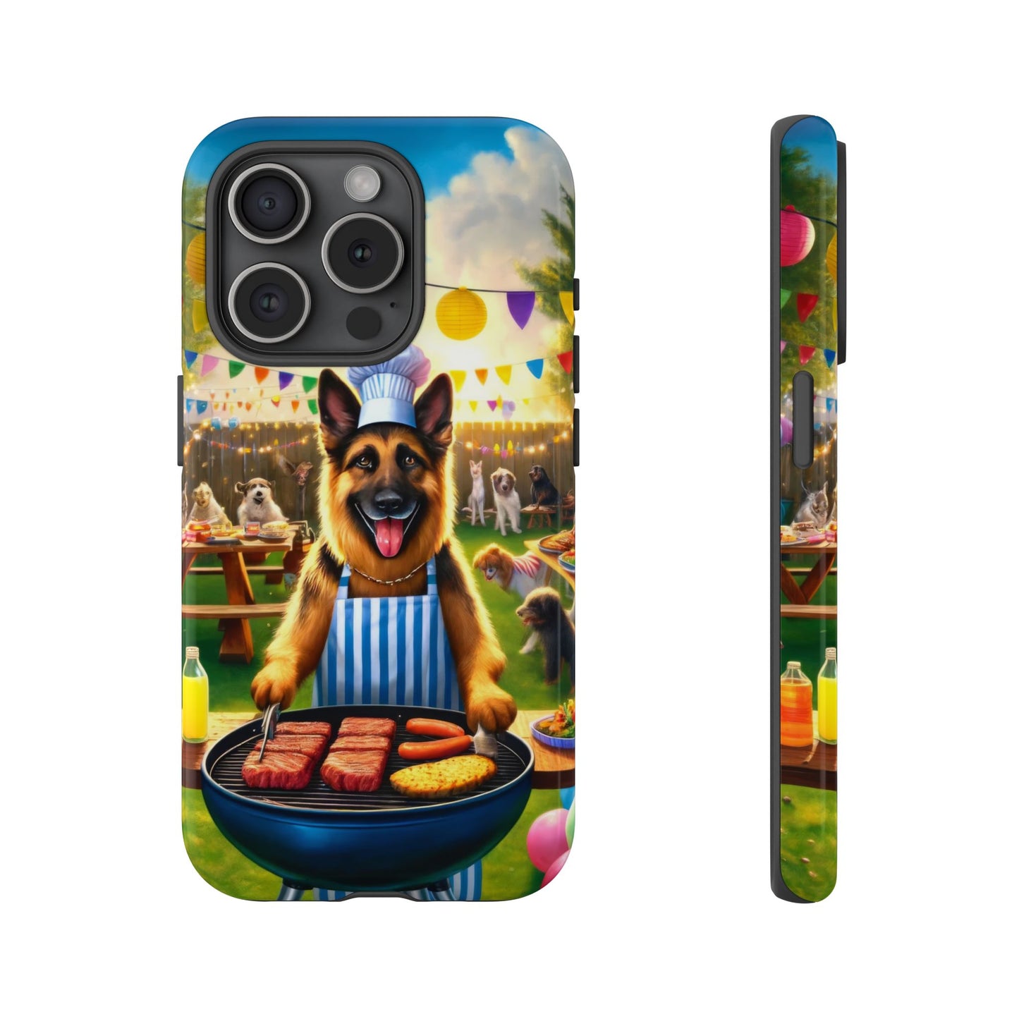 German Shepherd Barbecue Party Phone Case