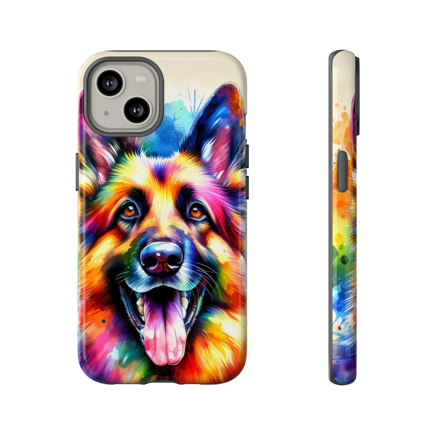 German Shepherd in Watercolor Tough Phone Case