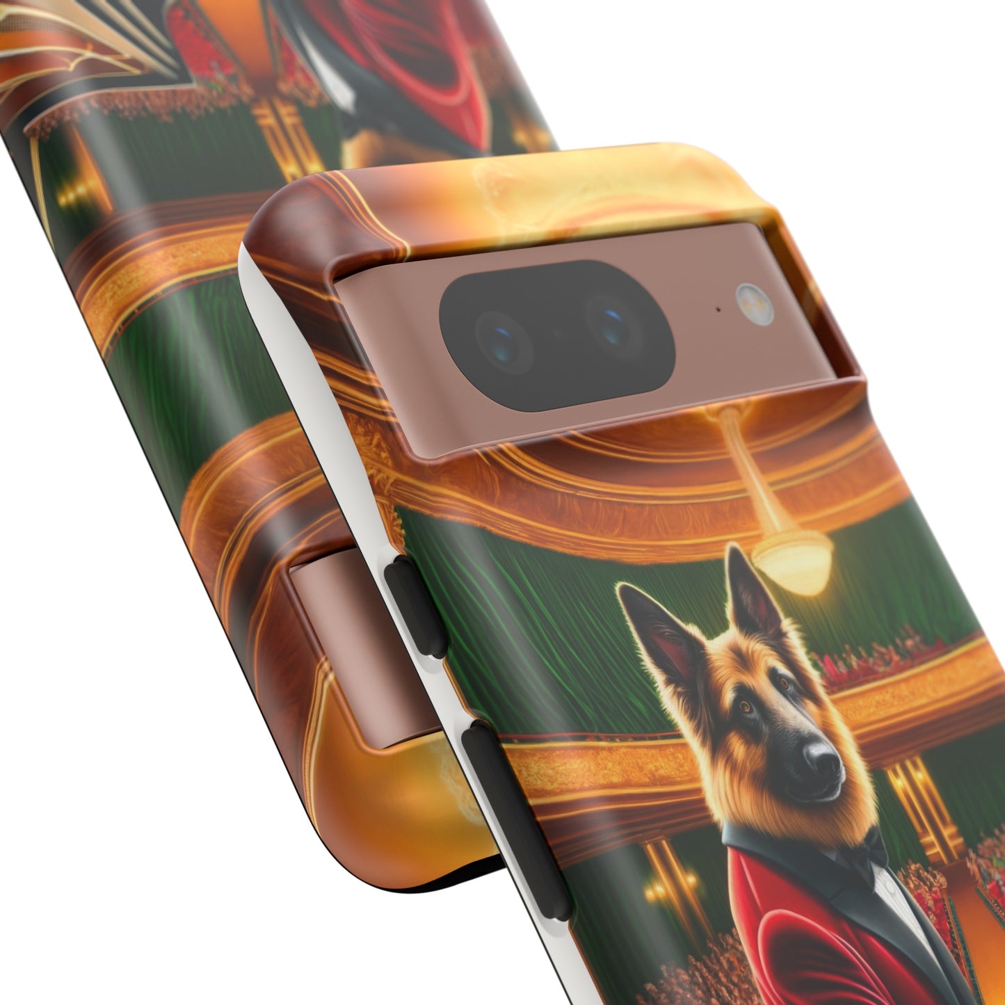 German Shepherd Playing the Piano Phone Case