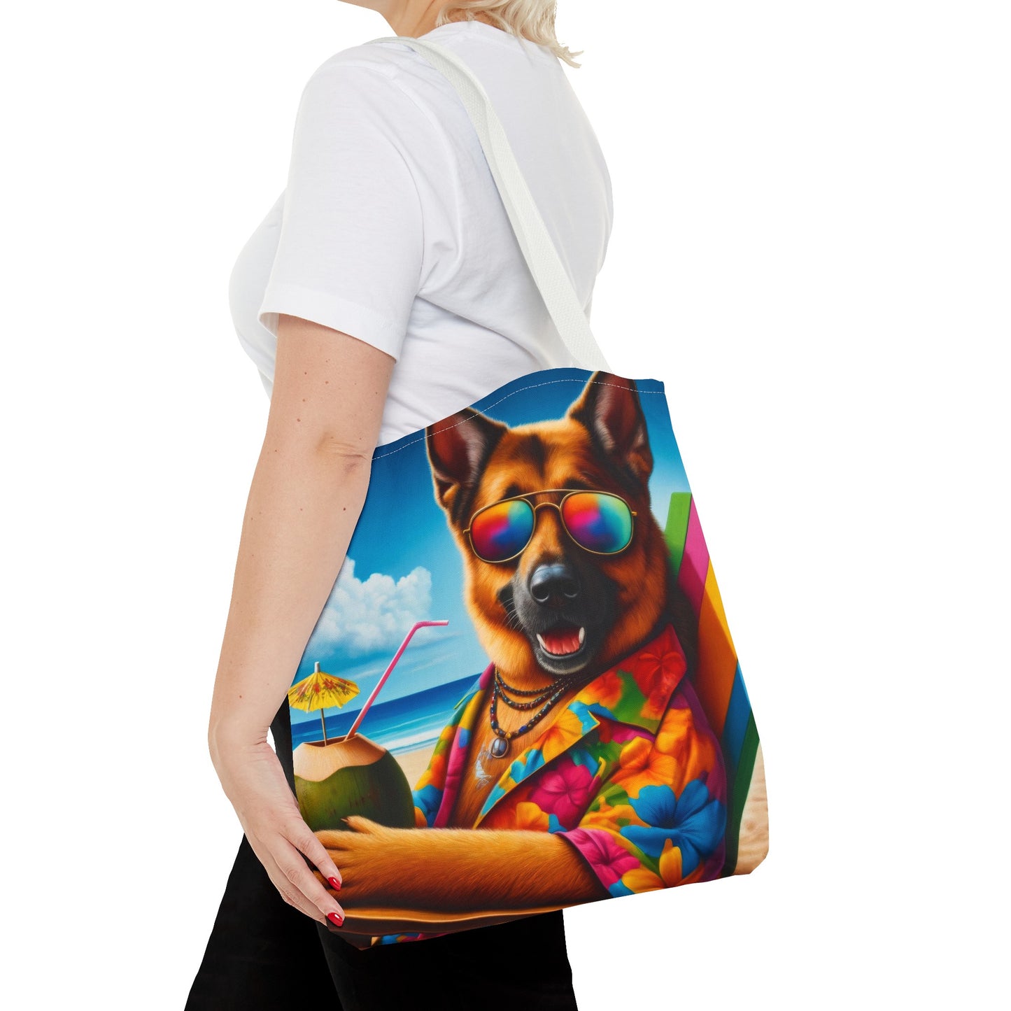 German Shepherd Vacation Tote Bag