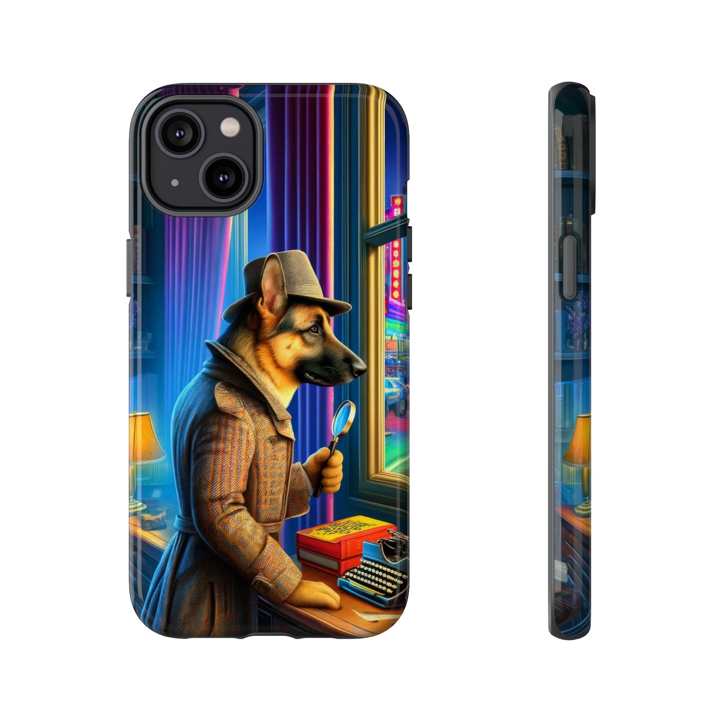 German Shepherd Detective Phone Case