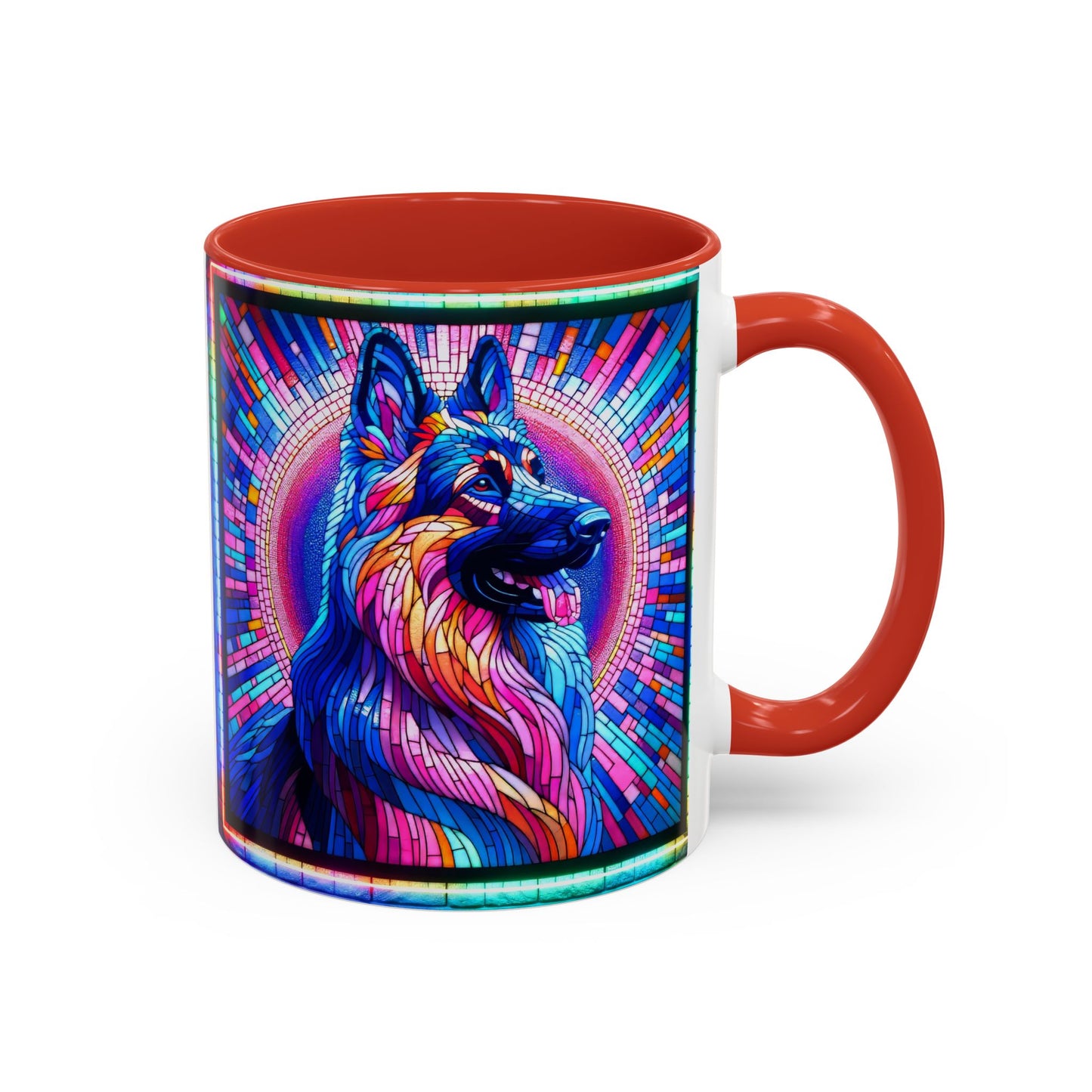 Mosaic German Shepherd Coffee Mug