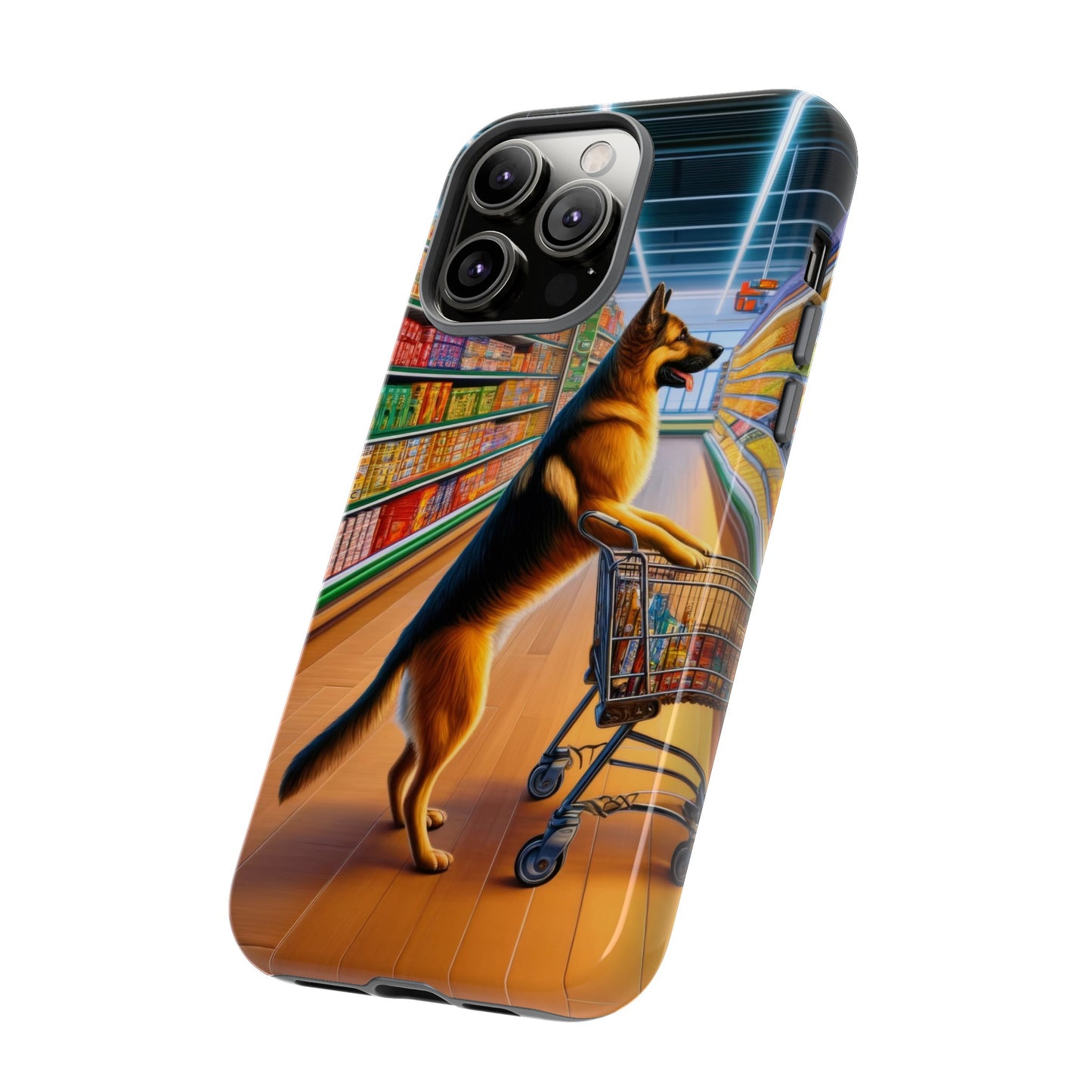 German Shepherd Shopping Phone Case