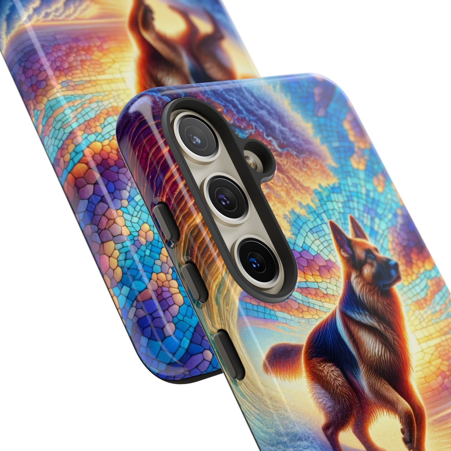 German Shepherd Surfing Phone Case