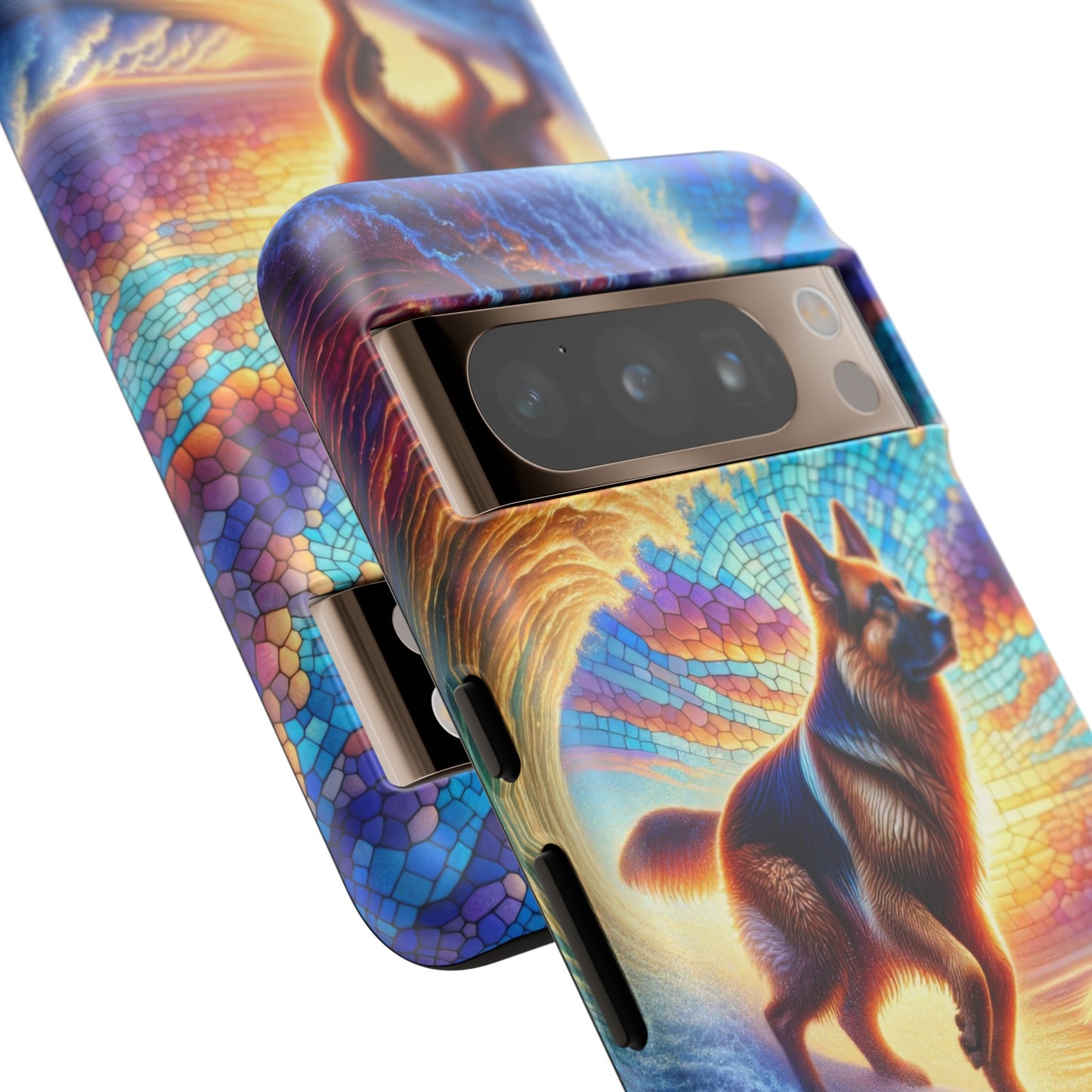 German Shepherd Surfing Phone Case