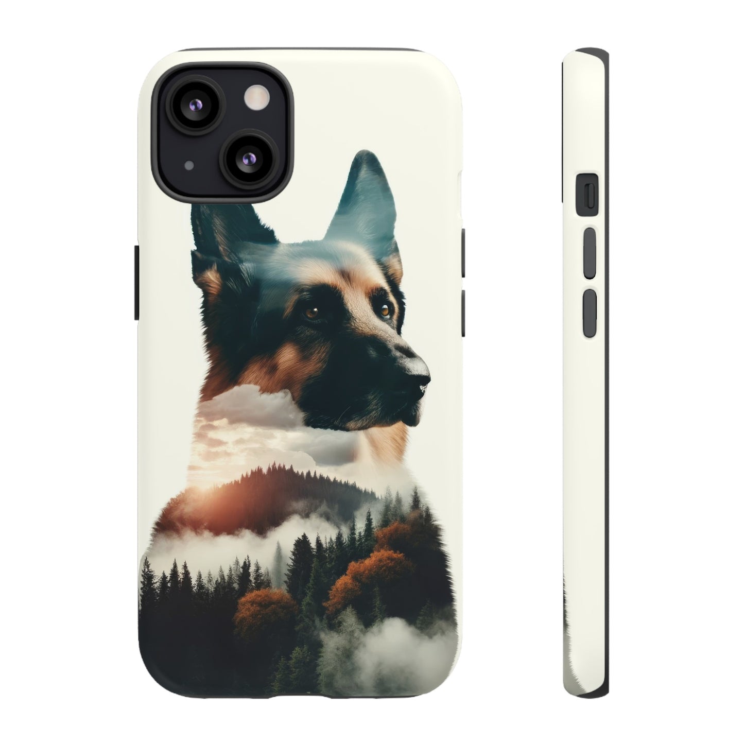 Romanticism and double exposure German Shepherd Phone Case