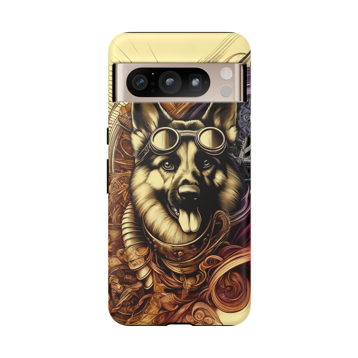 Steampunk German Shepherd Phone Case