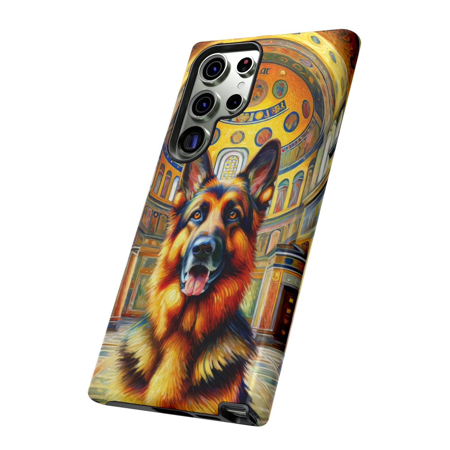 Neo-impressionist German Shepherd Phone Case