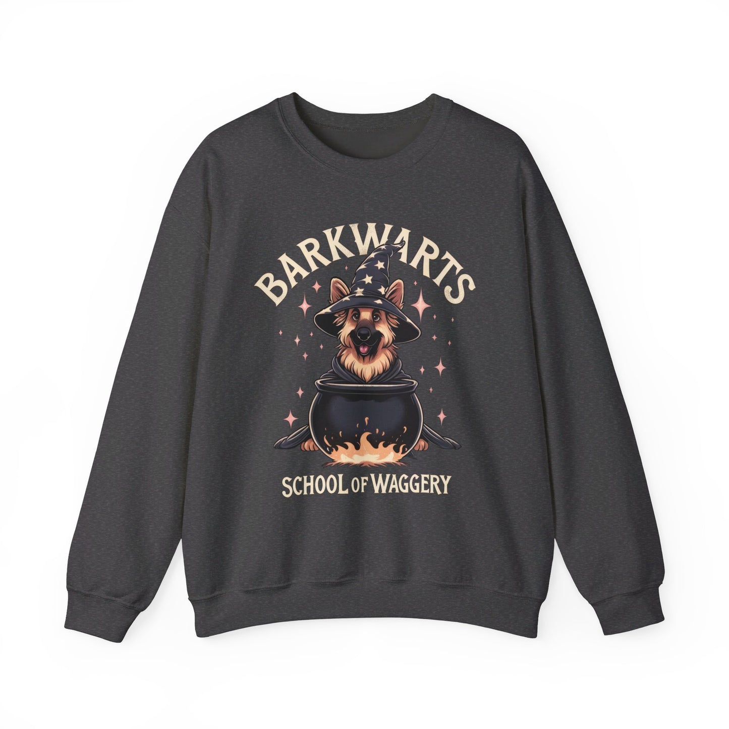 BarkWarts School of Waggery Sweatshirt (10 colors) (German Shepherd)