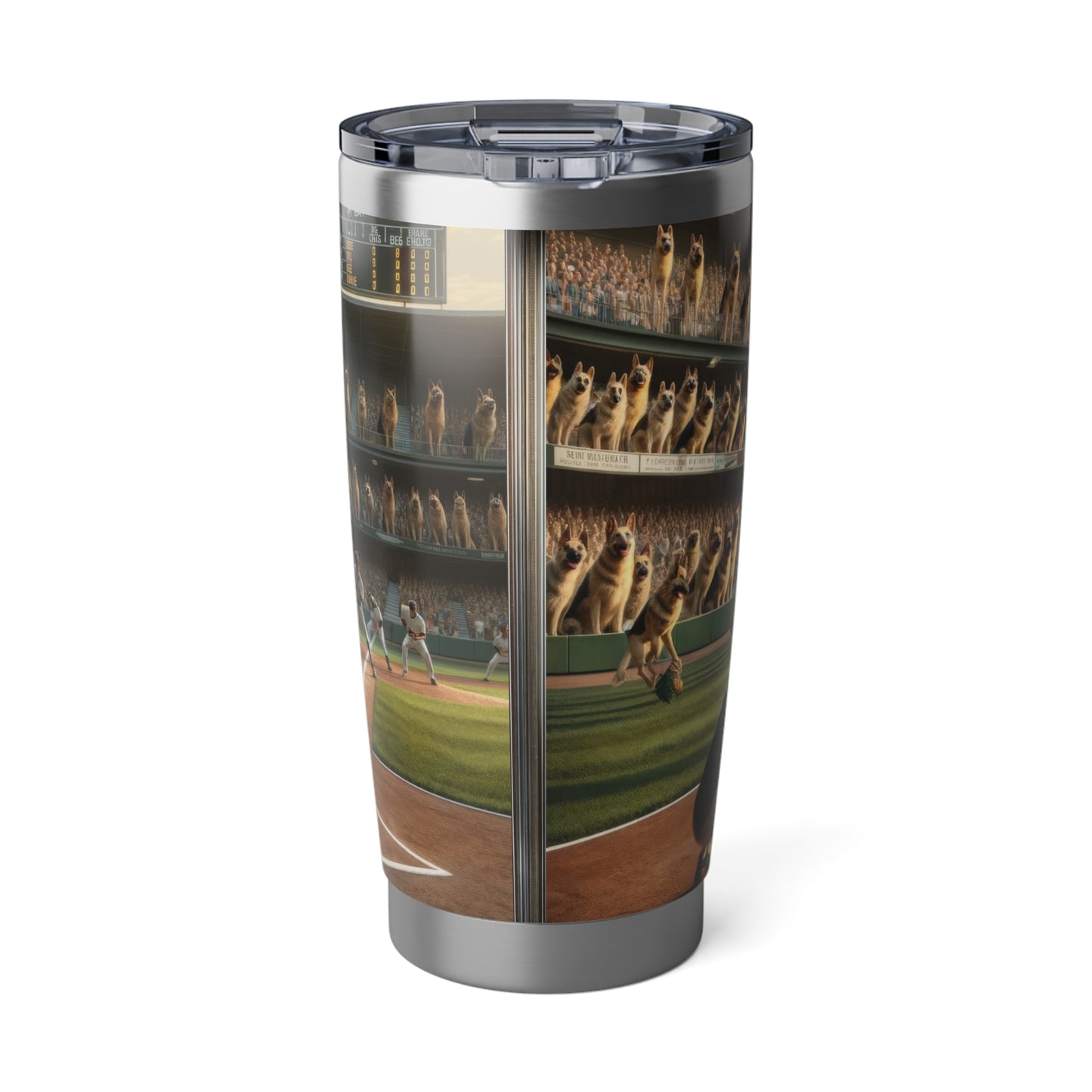 German Shepherd Playing Baseball 20oz Tumbler