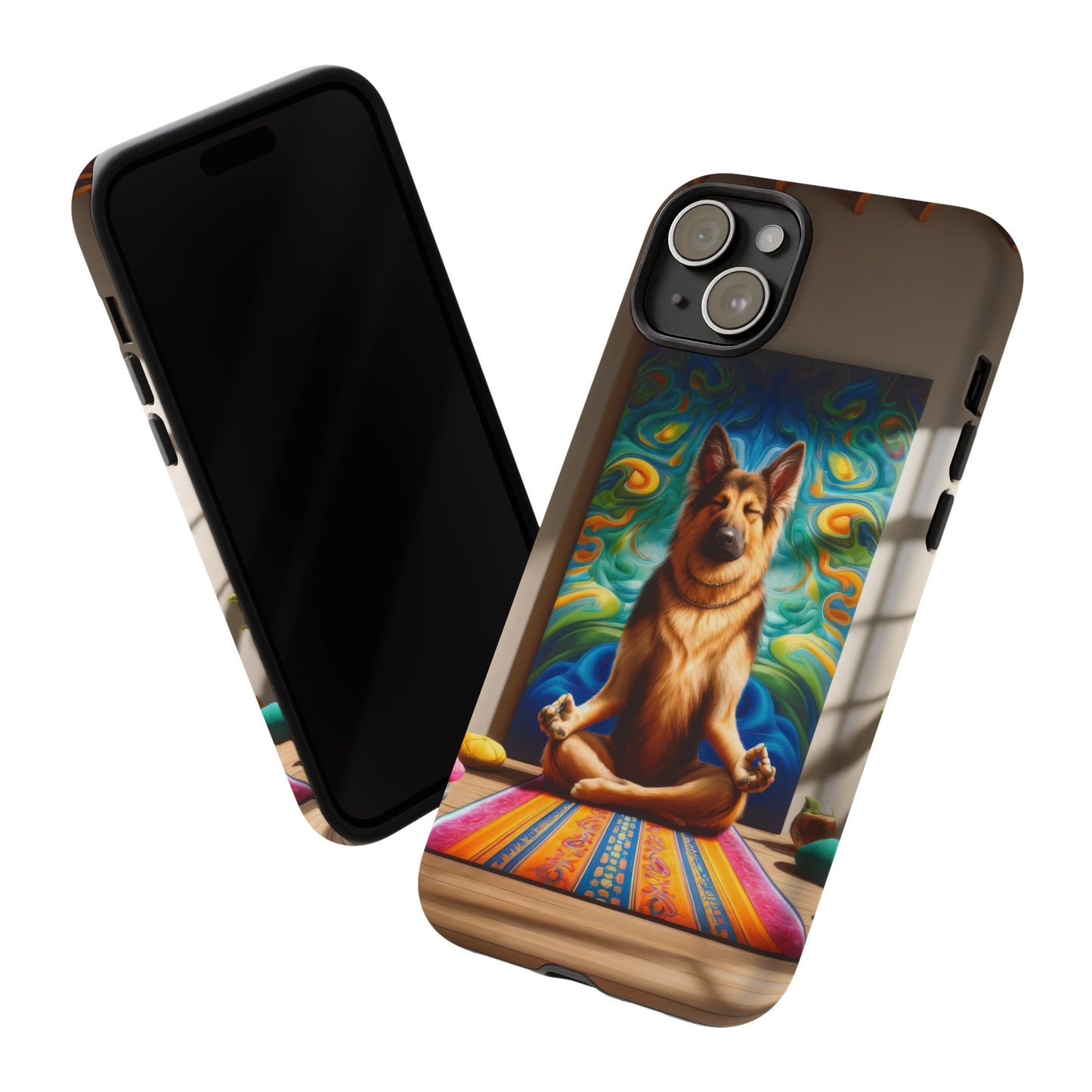 German Shepherd Meditating Phone Case