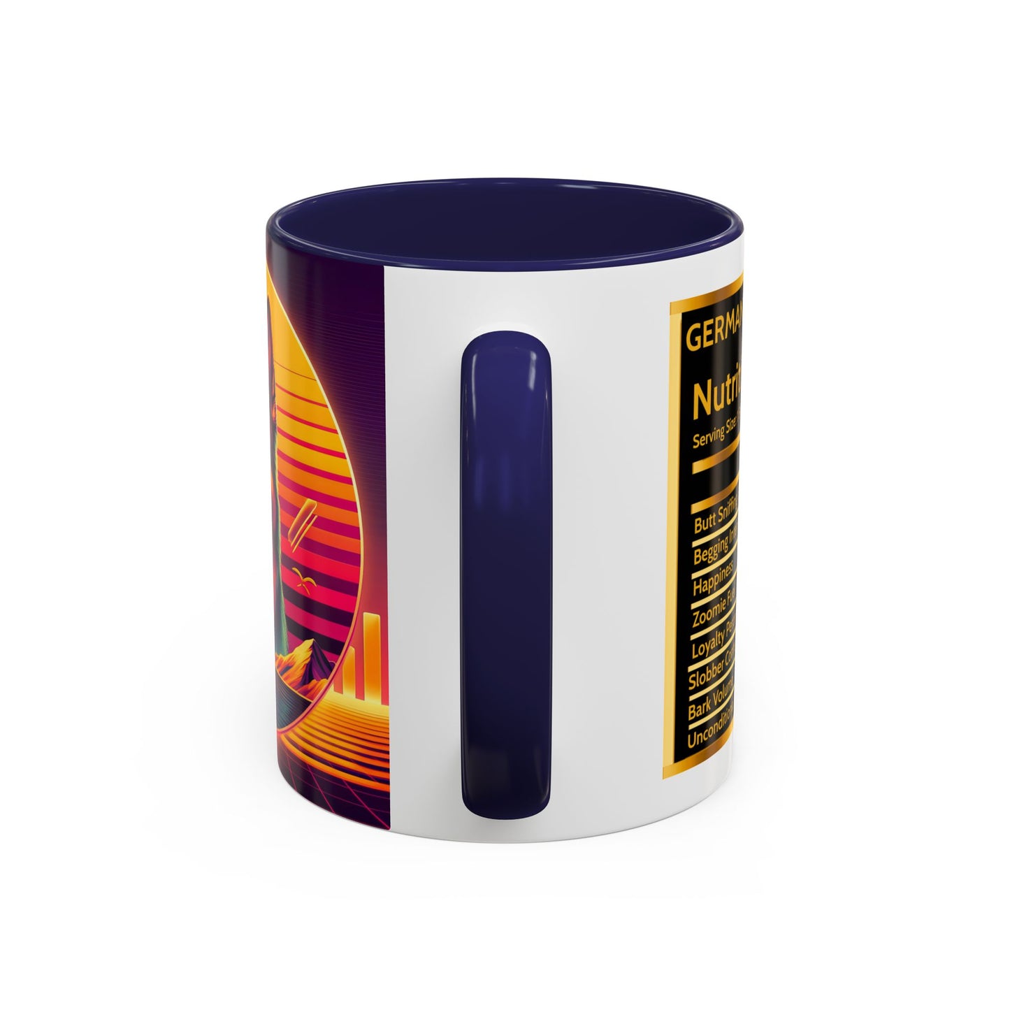 Vaporwave and golden hour German Shepherd Coffee Mug