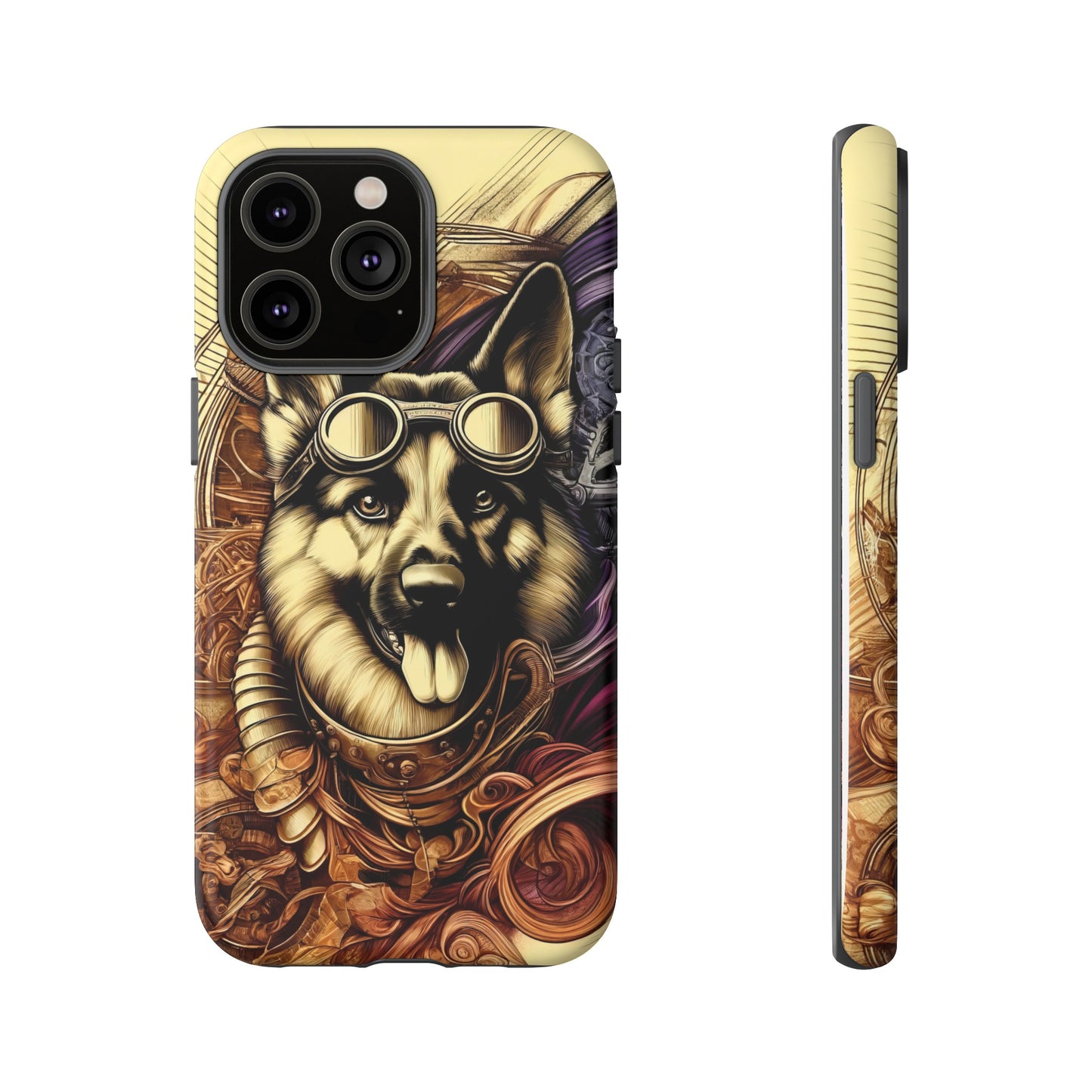 Steampunk German Shepherd Phone Case